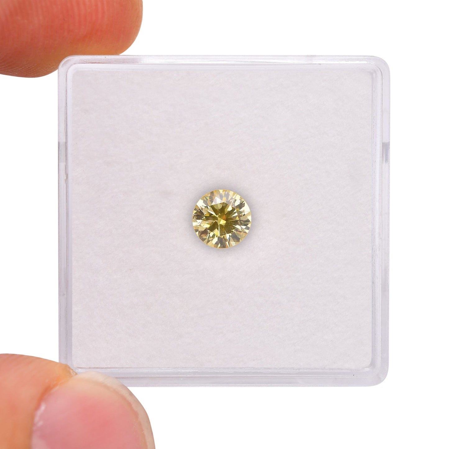 0,42 Karat Fancy Intense Yellow Round Brilliant SI1 GIA