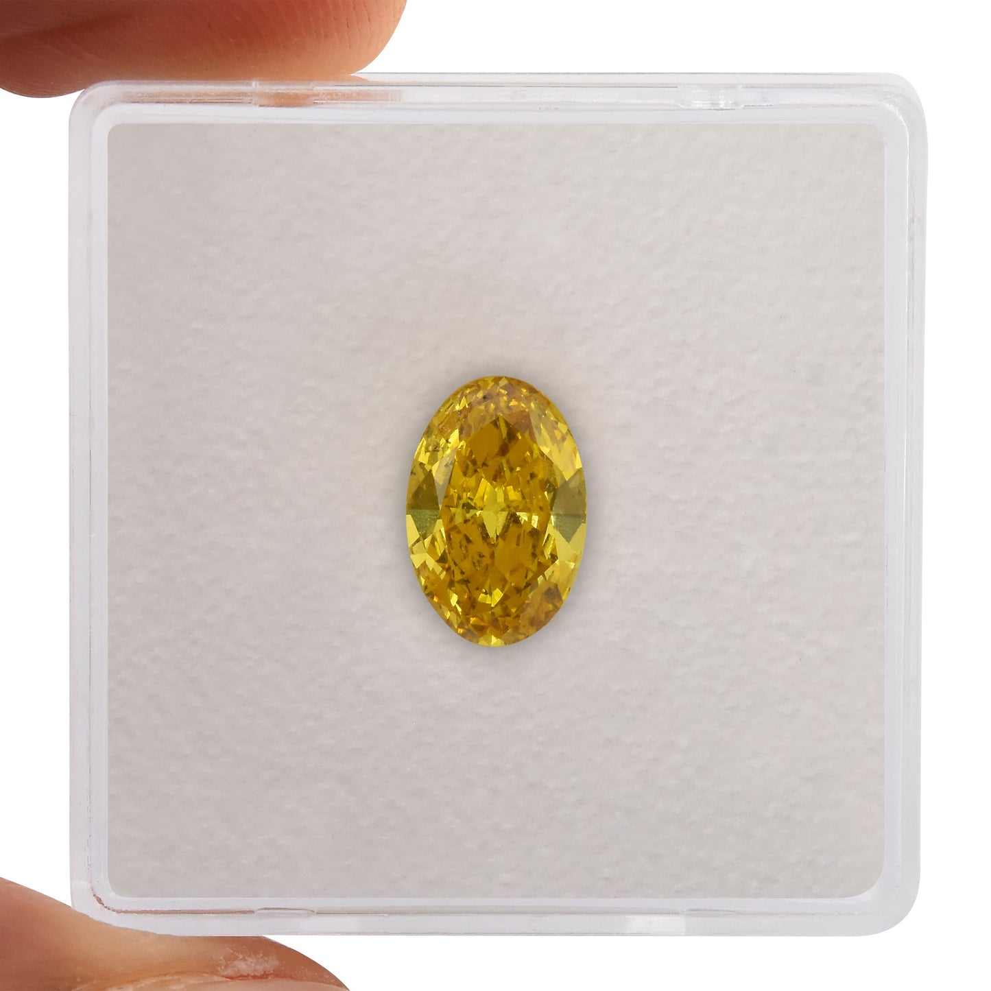 1,06 Karat Fancy Deep Yellow Ovaler Diamant SI1 GIA