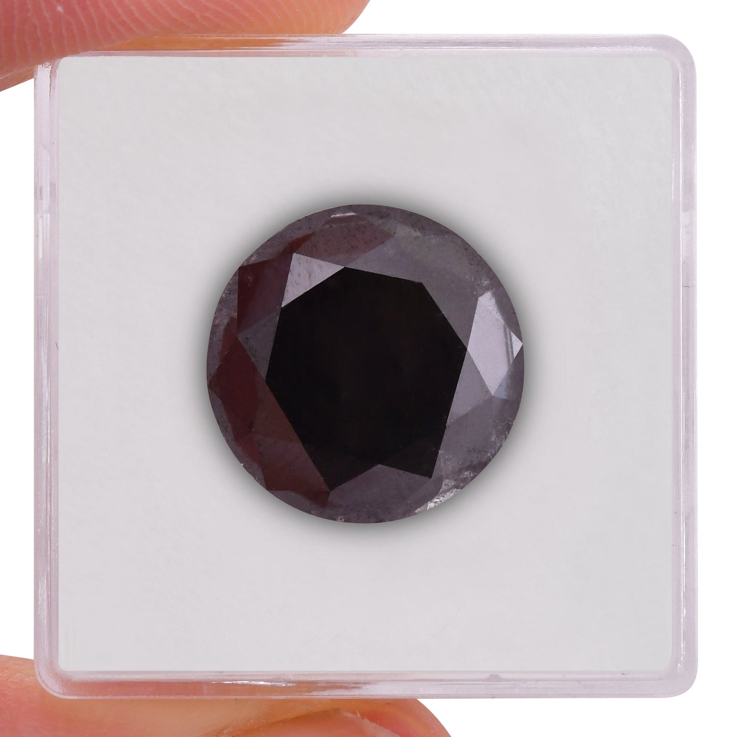 10.23 Carat Fancy Black Round Brilliant Diamond GIA