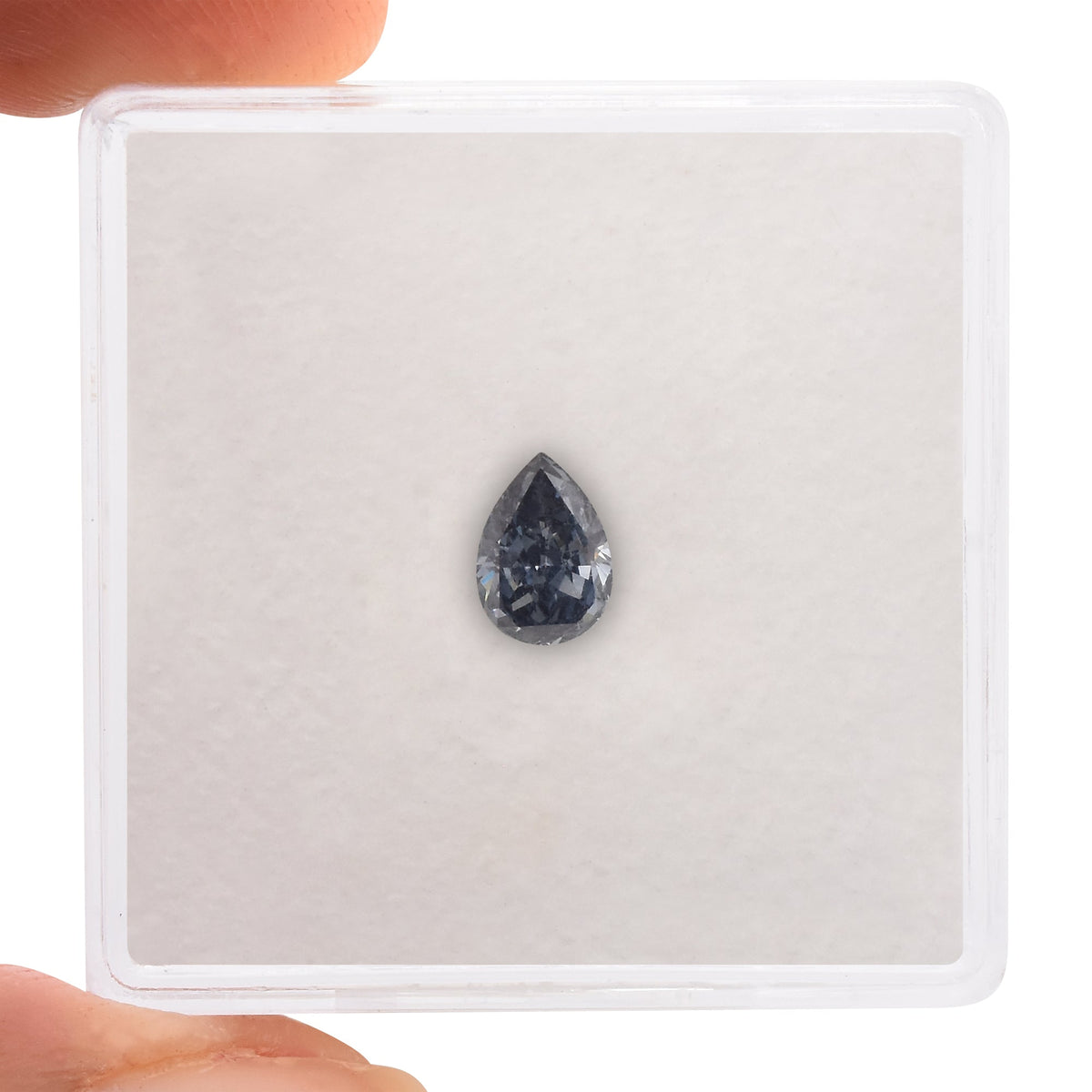 Pear Diamond | 0.47 ct | Fancy Deep Blue | VS2 | GIA | Ref 417852