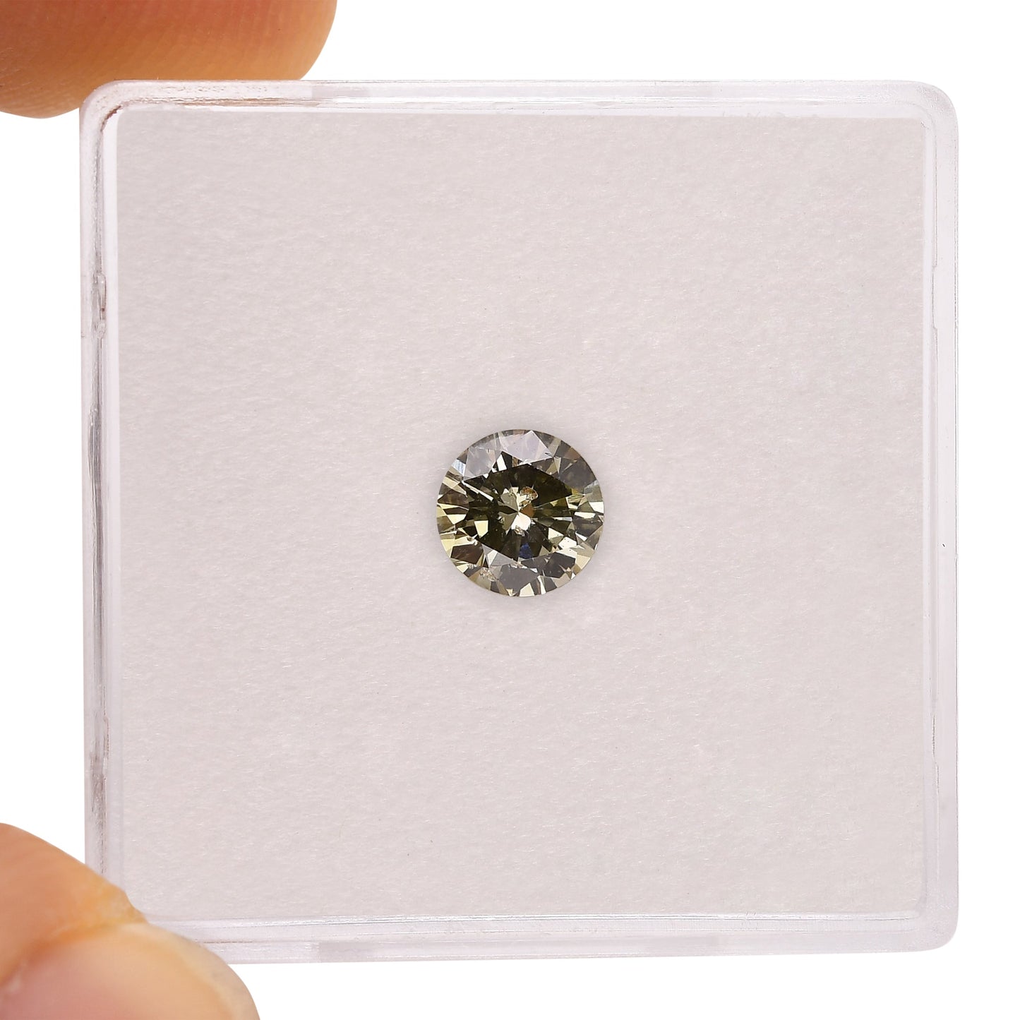 0.53 Carat Chameleon Round Brilliant Diamond I1 GIA