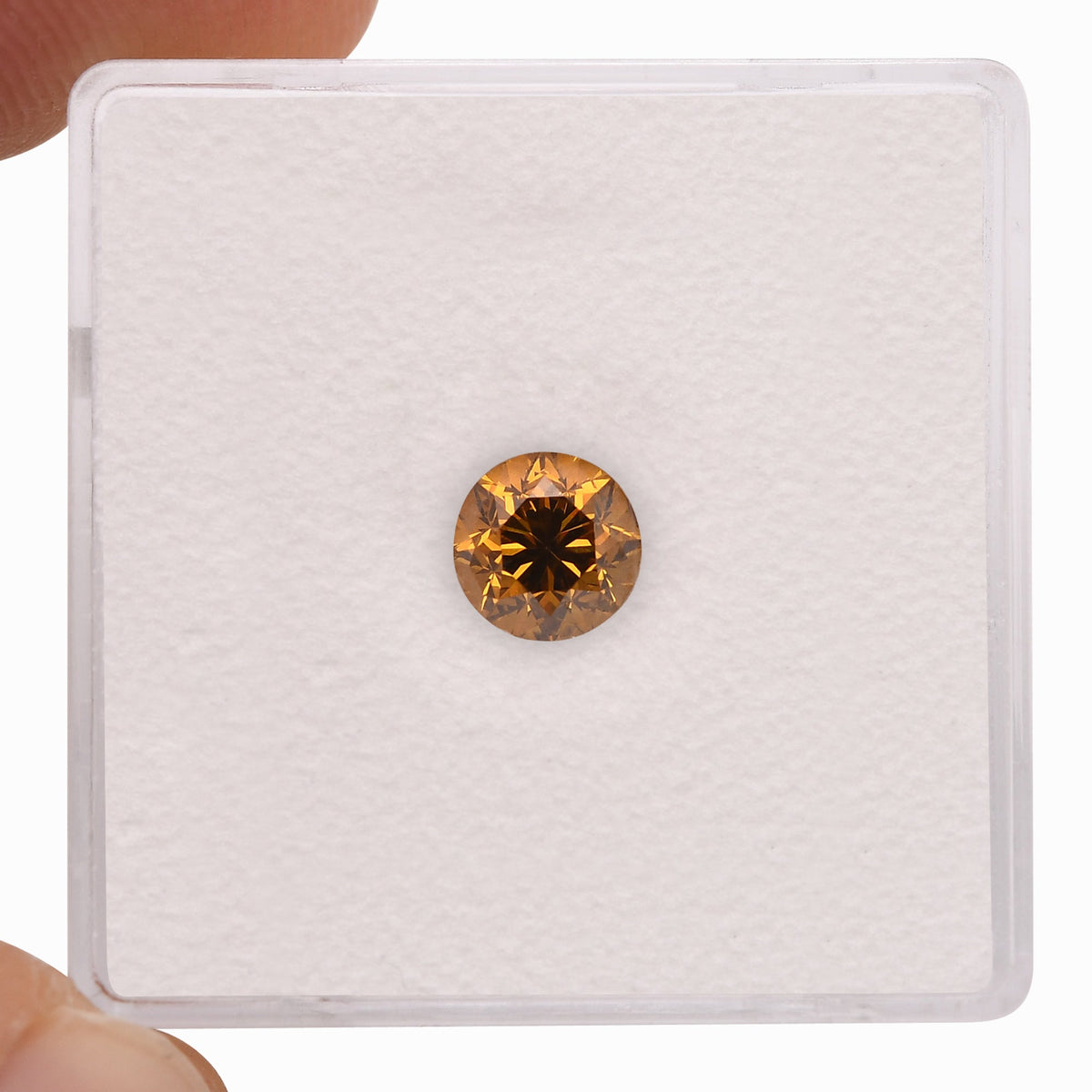 Runder Diamant | 0,74 ct | Fancy Deep Brownish Yellowish Orange | SI2 | GIA | Ref 428585