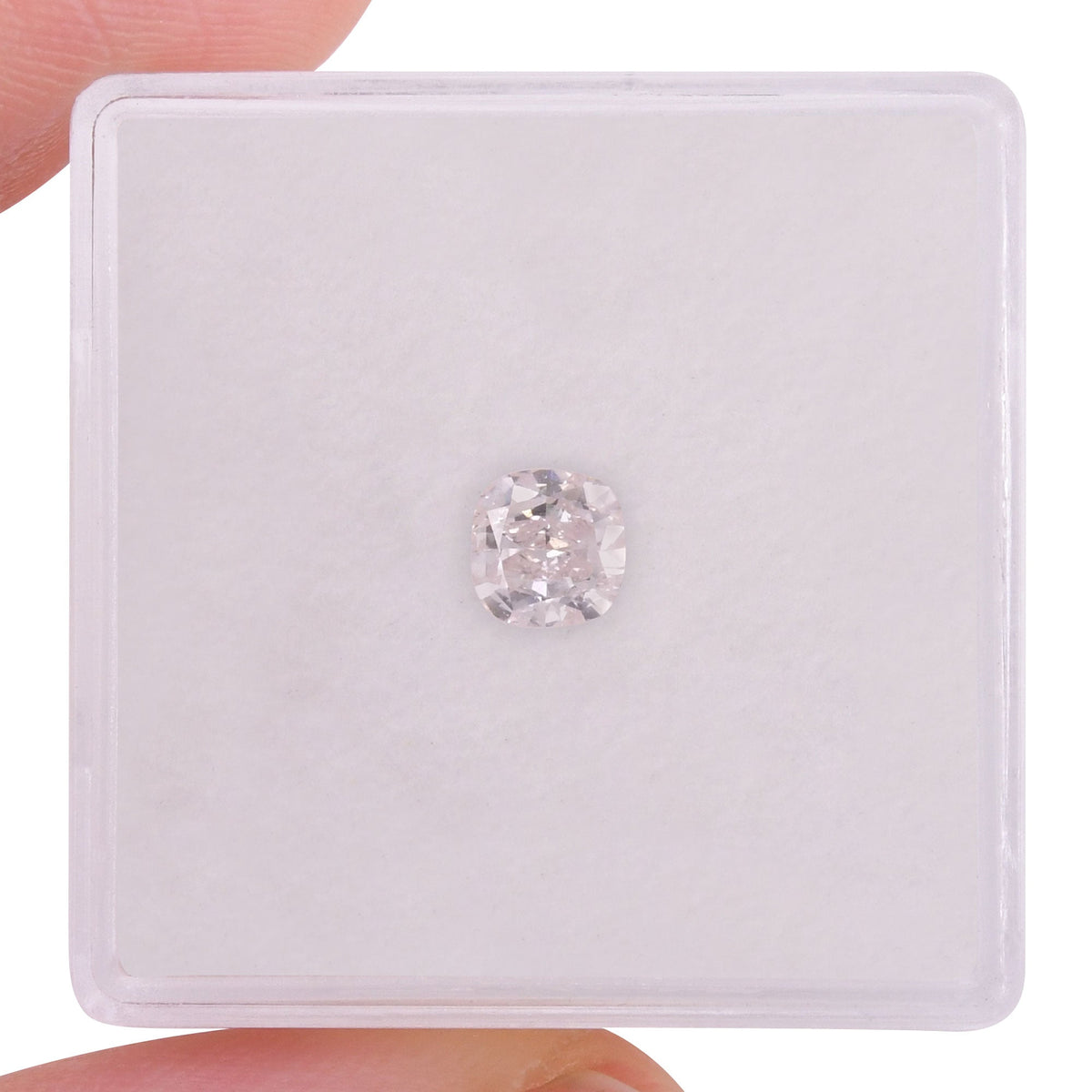 0,50 Karat zartrosa Kissen-Diamant VS1 GIA