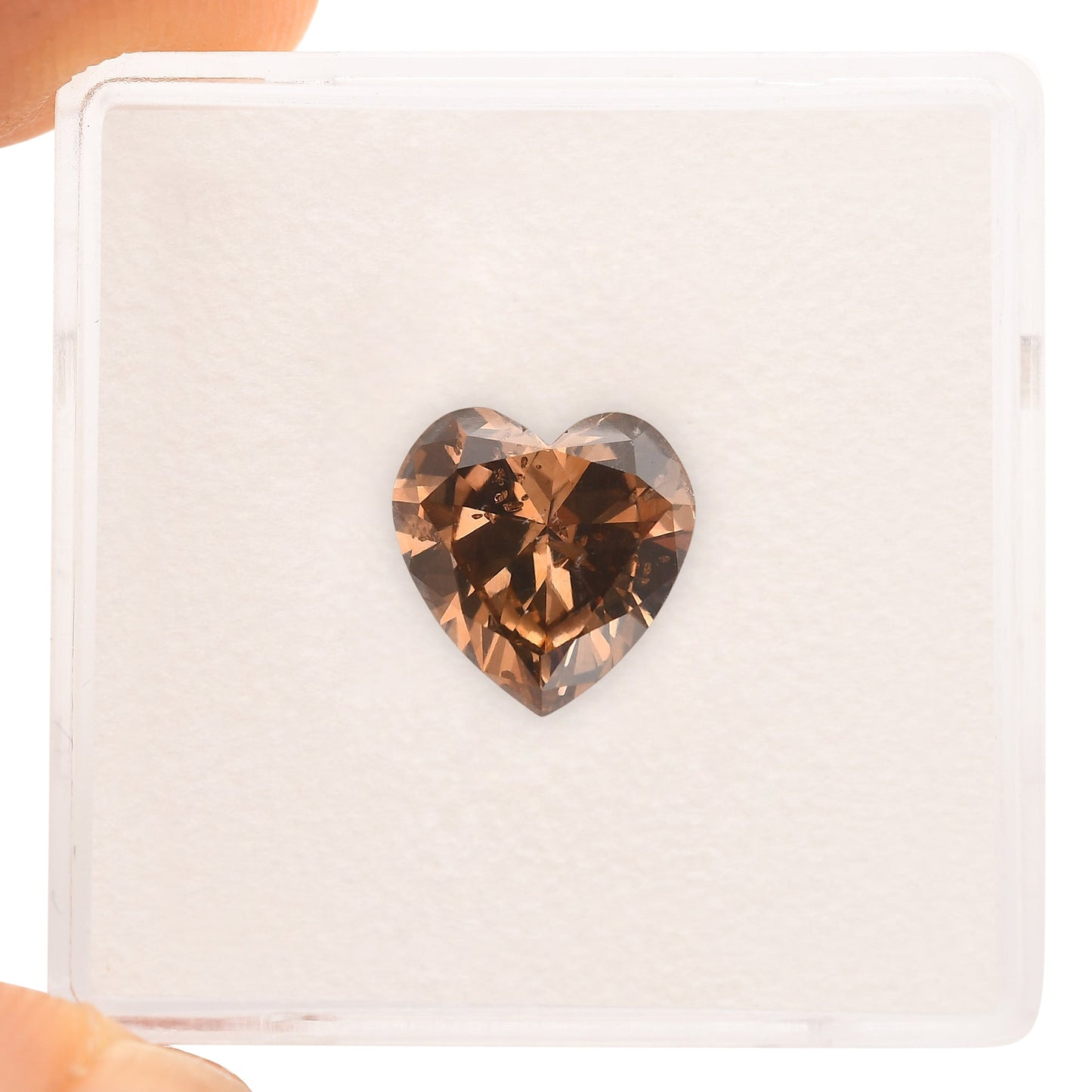 2.17 Carat Fancy Deep Pink Brown HEART Diamond I1 GIA