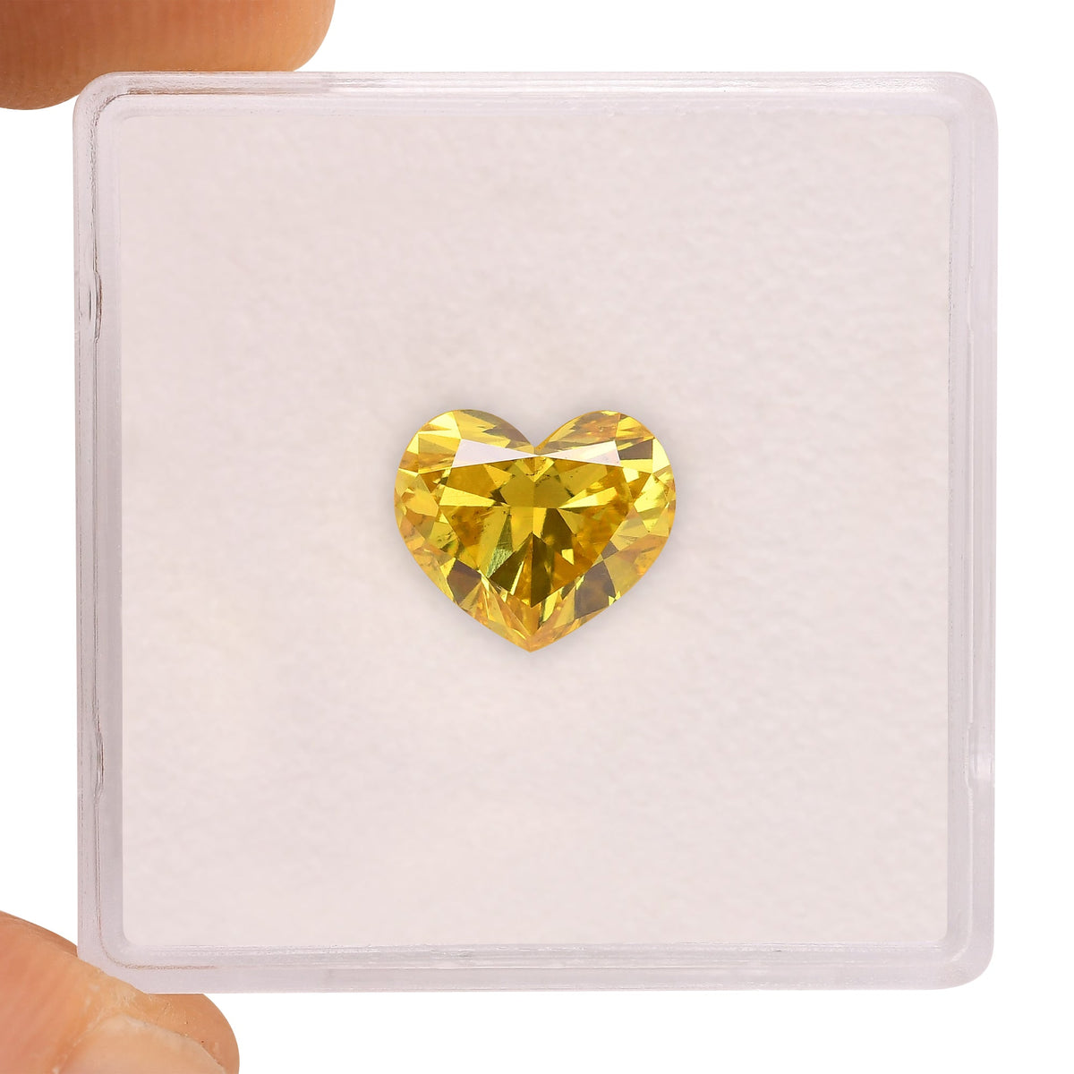 2,02 Karat Fancy Vivid Yellow Herz-Diamant SI1 GIA