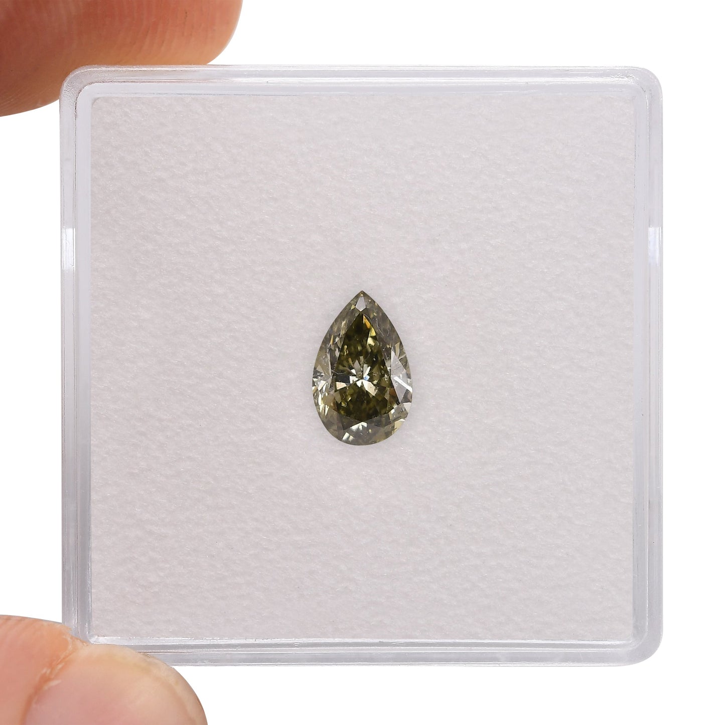 0.64 Carat Chameleon Pear Diamond SI2 GIA