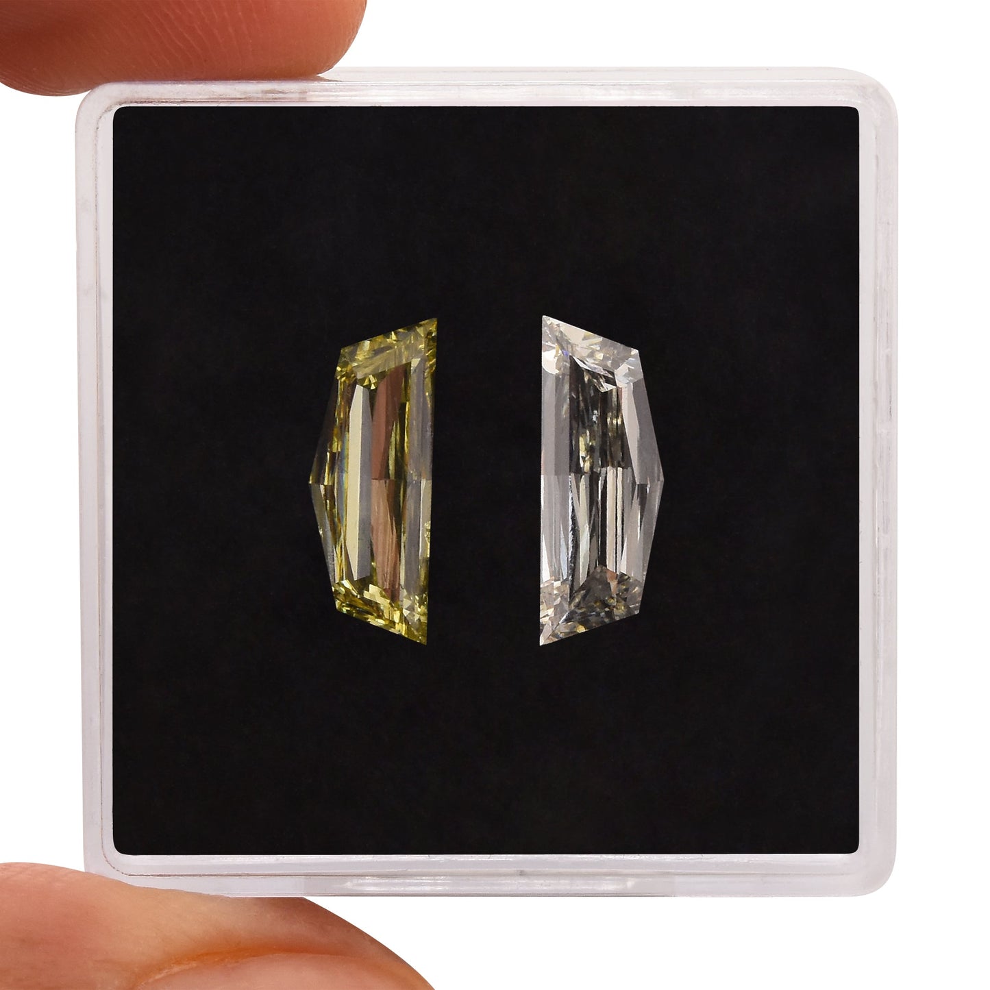 1.88 Carat Shield-Cut Diamonds (VVS)