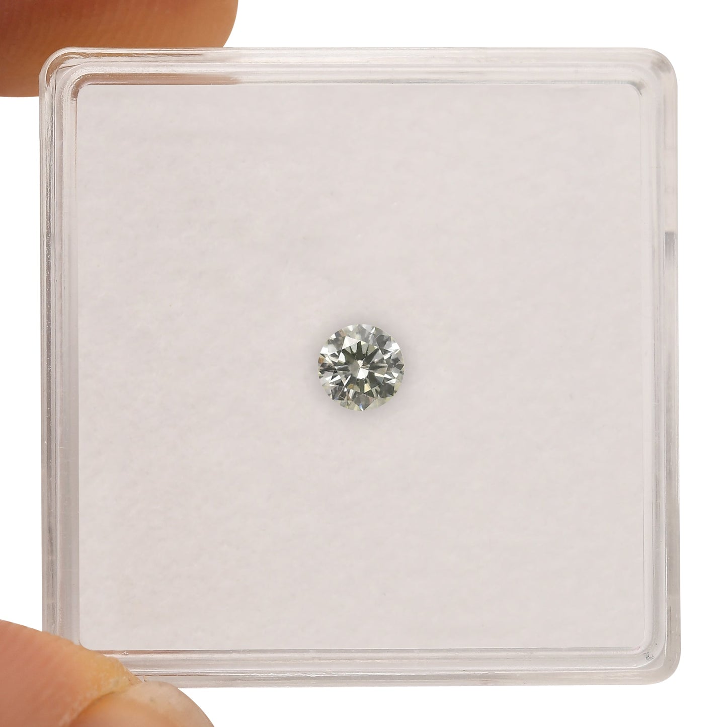 0.20 Carat Light Green Round Brilliant Diamond (VS1) GIA