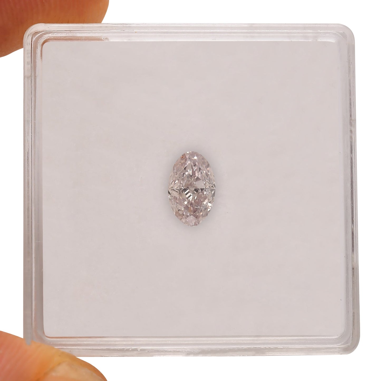 0.50 Carat Light Pink Oval Diamond SI2 GIA