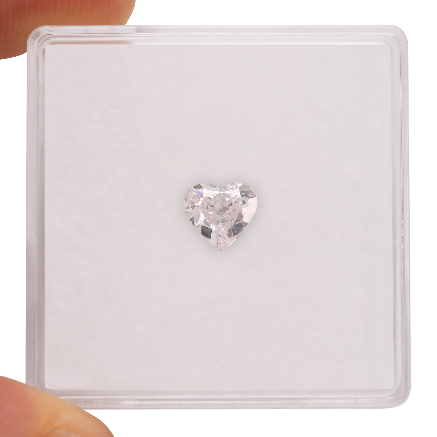 0,44 Karat zartrosa HERZ-Diamant SI1 GIA