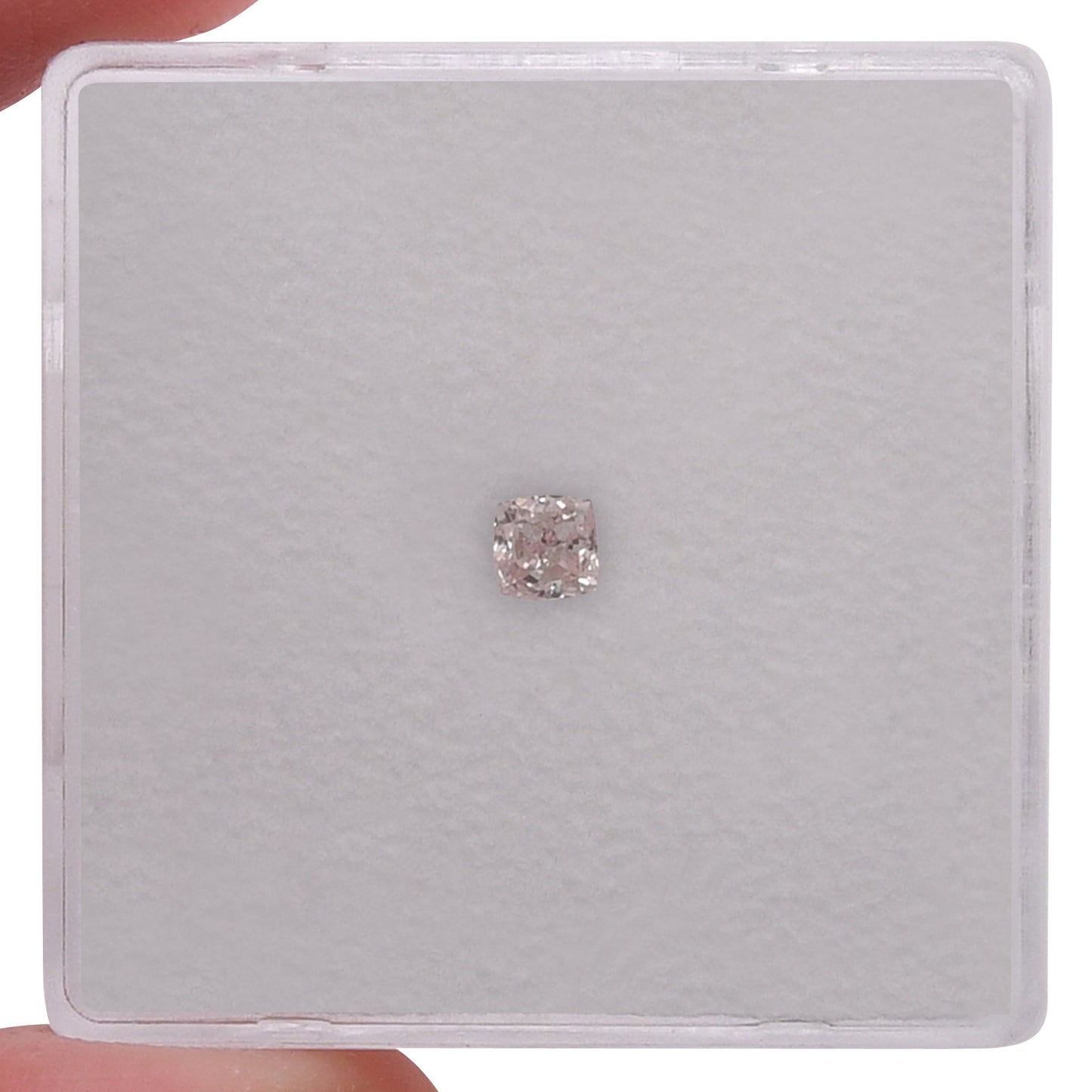 0,15 Karat hellrosa Kissen-Diamant SI2 GIA