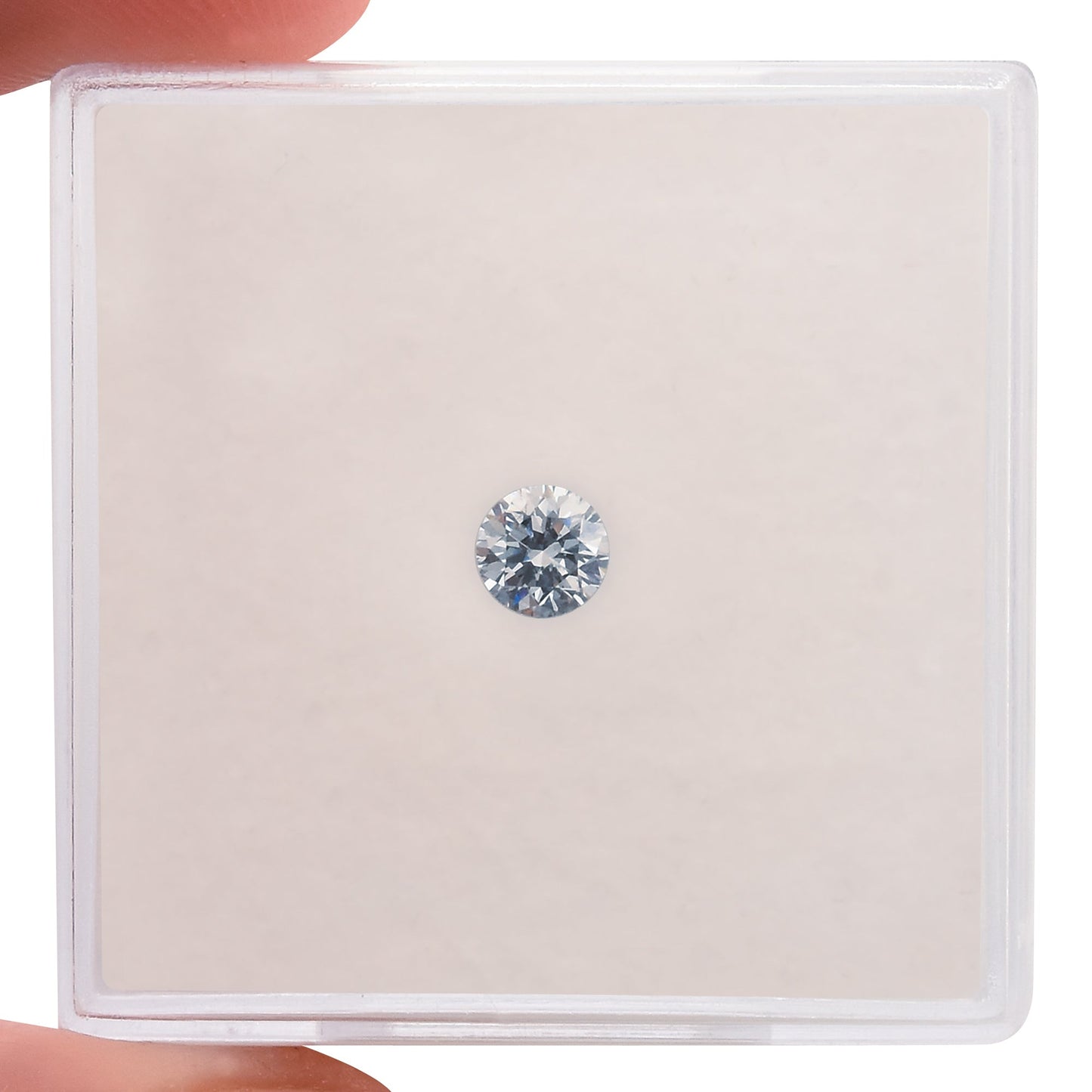 0.23 Carat Fancy Light Gray Blue Round Brilliant Diamond (SI1) GIA