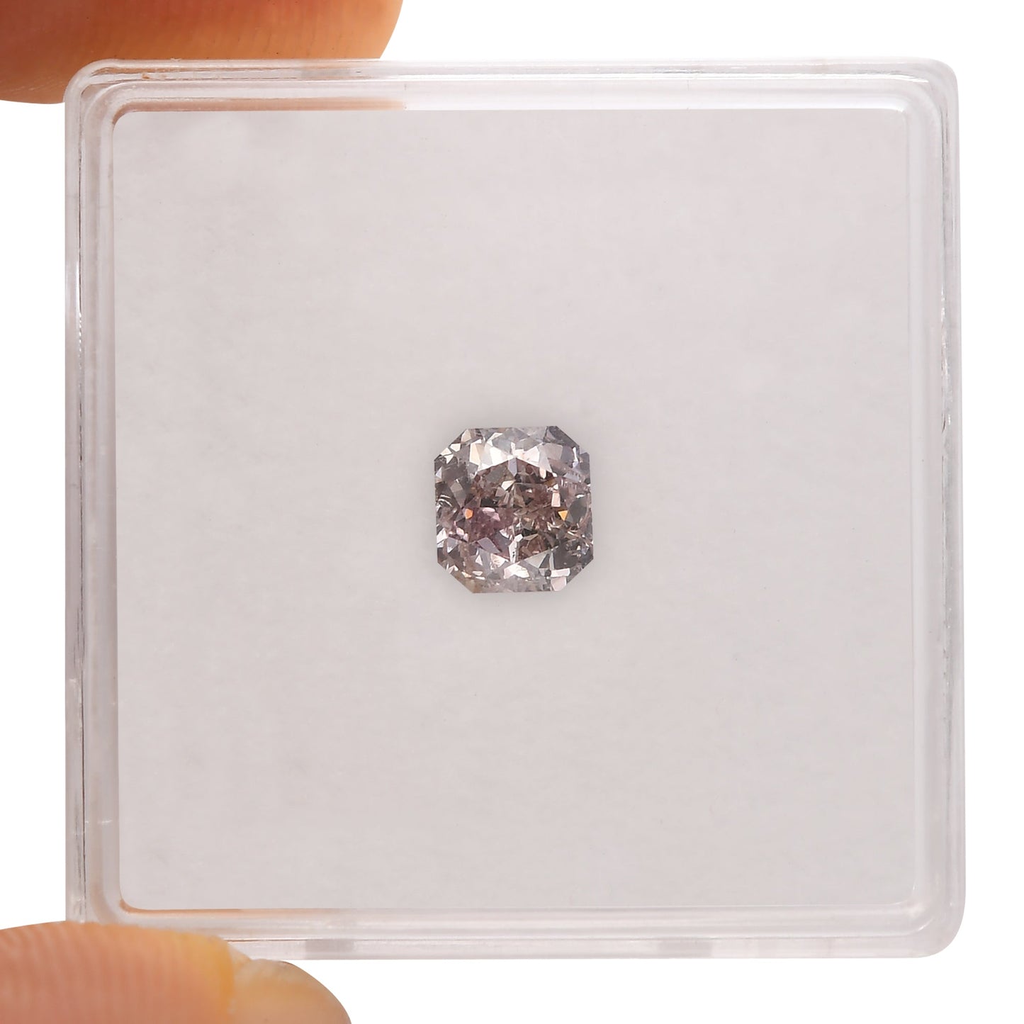 0,70 Karat Fancy Brown Pink Radiant Diamant I1 GIA