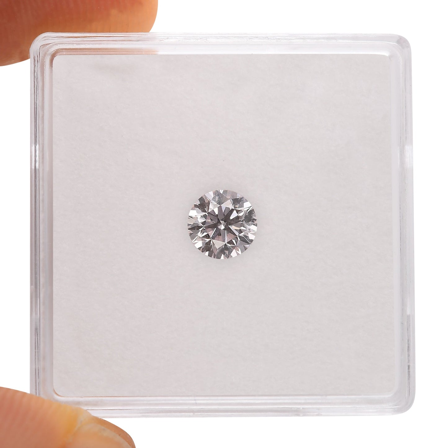 0,51 Karat zartrosa, runder Brillantdiamant, VS2, GIA