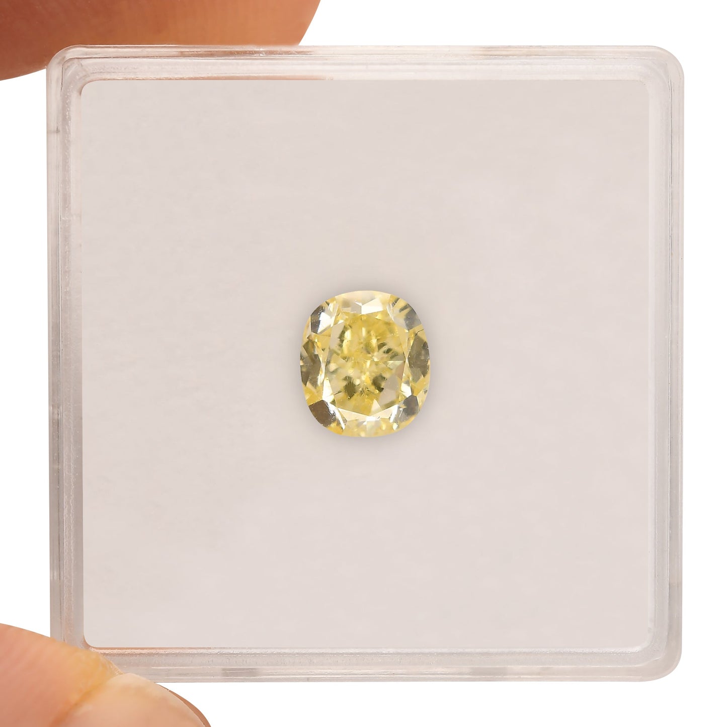 1.21 Carat Fancy Yellow Cushion Diamond VS1 GIA