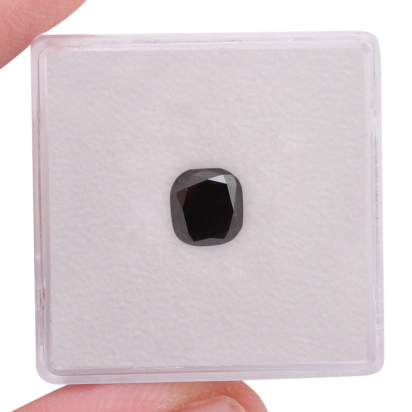 1.40 Carat Fancy Dark Brown Cushion Diamond GIA