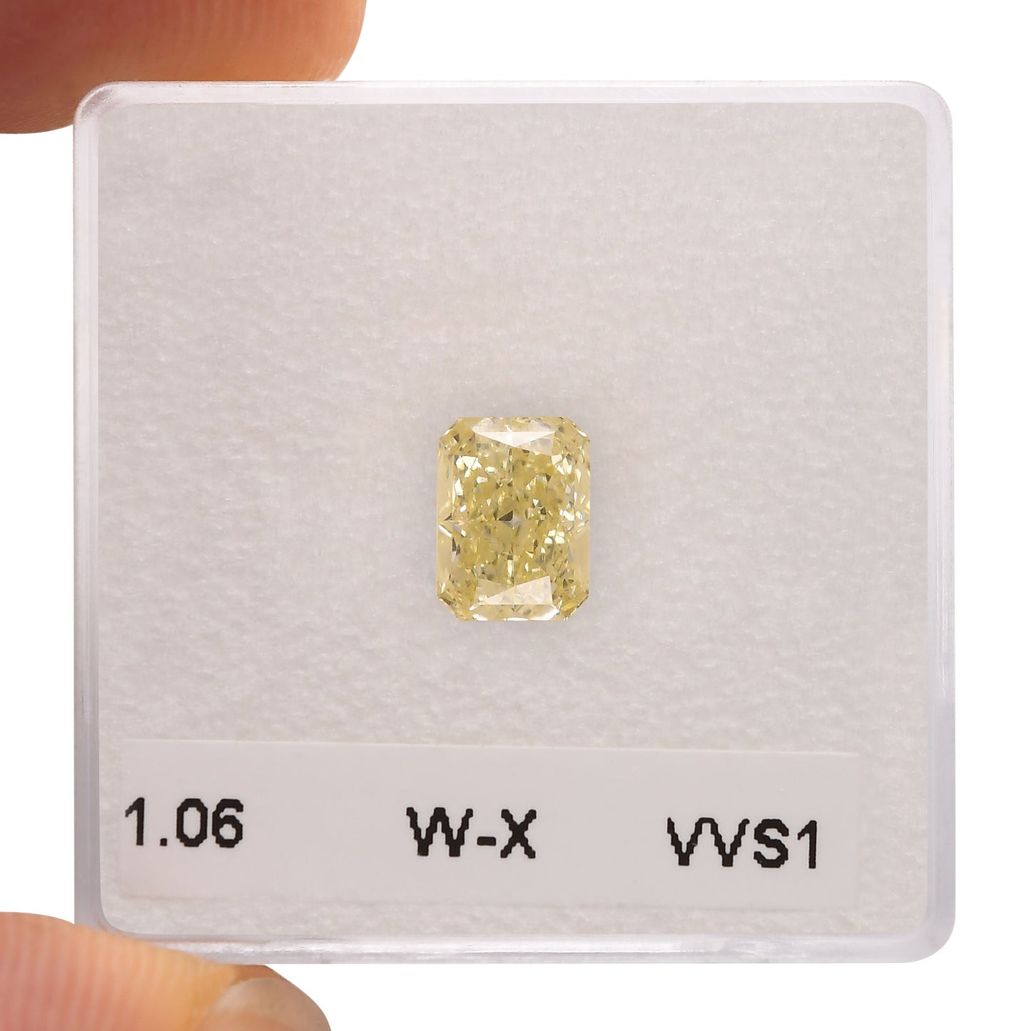 1,06 Karat W-X Radiant Diamant VVS1 GIA