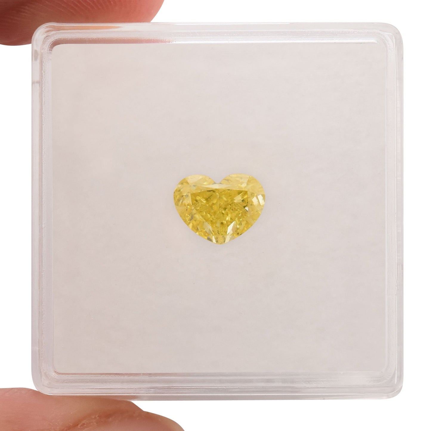 1,01 Karat Fancy Intense Yellow Heart Diamant VS2 GIA