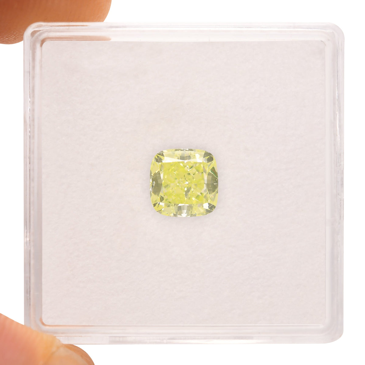 Cushion Diamond | 1.26 ct | Fancy Yellow Green | VS2 | GIA | Ref 525881