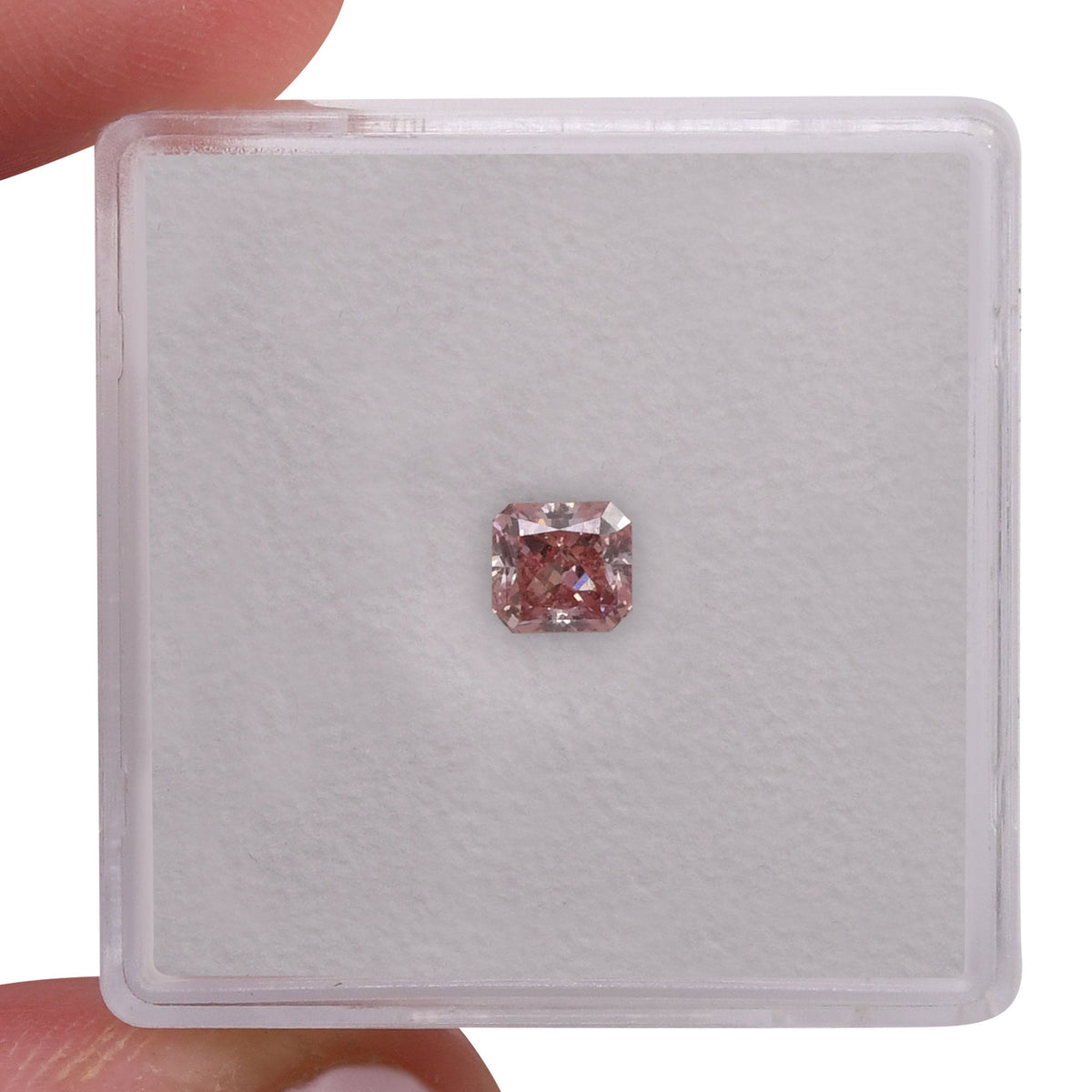 Radiant Diamond | 0.43 ct | Fancy Orangy Pink | VS2 | ARGYLE | Ref 533100