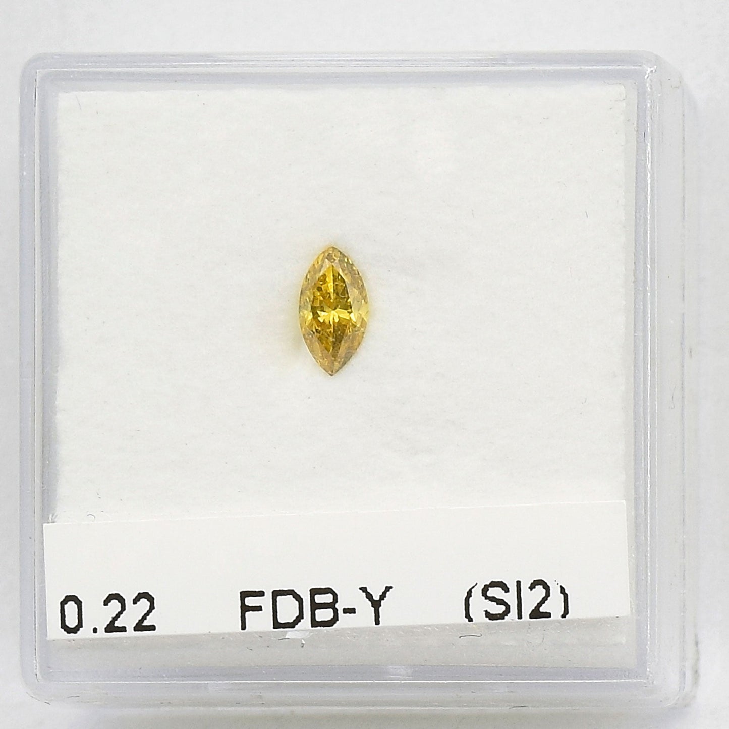 0,22 Karat Fancy Deep Brownish Yellow Marquise-Diamant (SI2) GIA