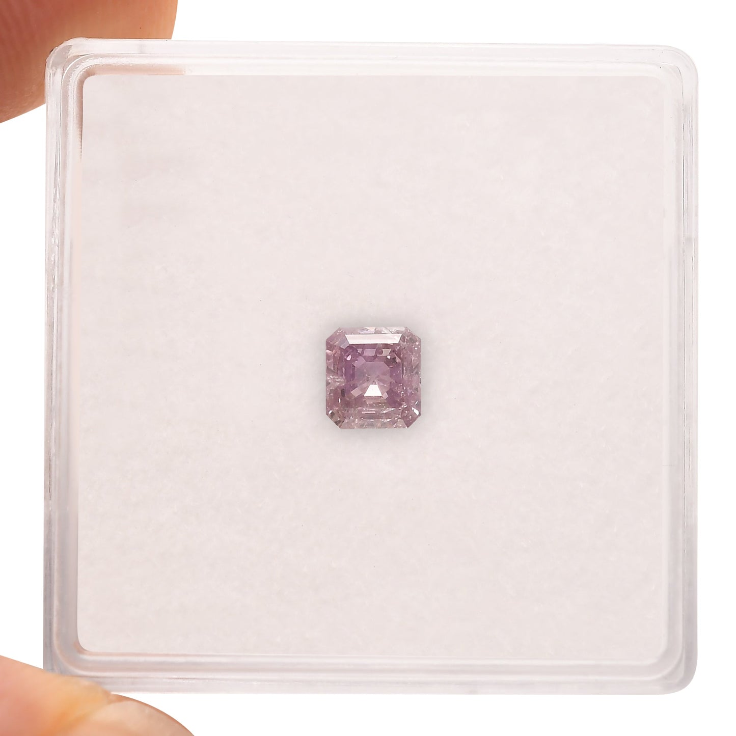 0,50 Karat Fancy Intense Purple Pink Emerald Diamond I2 GIA