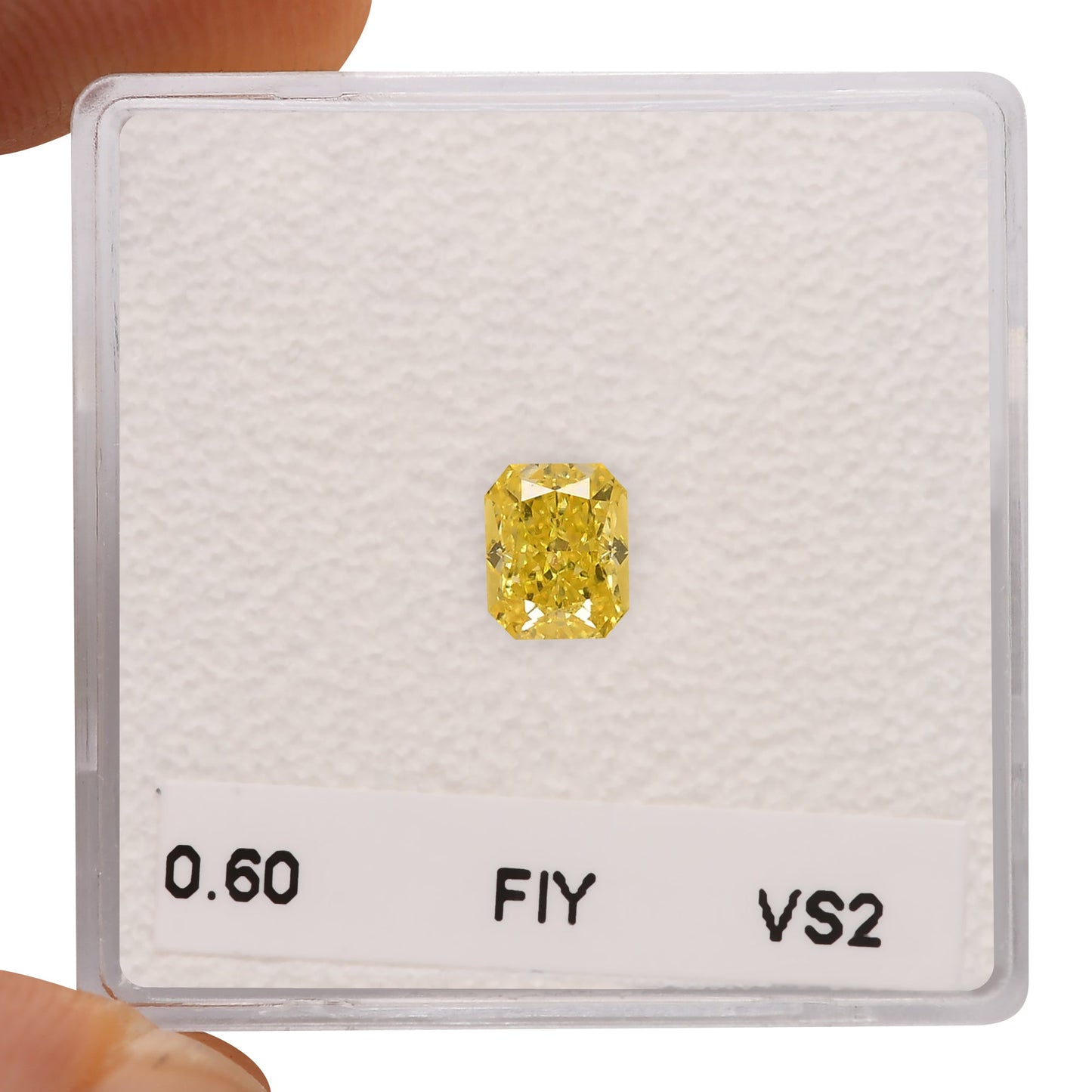0,60 Karat Fancy Intense Yellow Radiant VS2 GIA