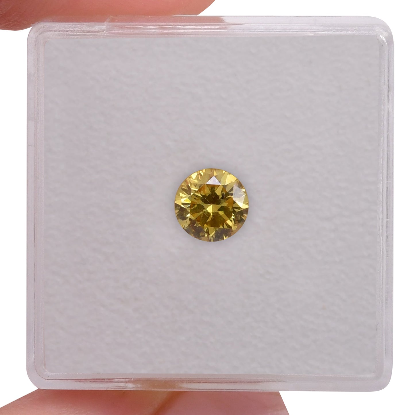 0,68 Karat Fancy Vivid Yellow Brillant (SI2) GIA
