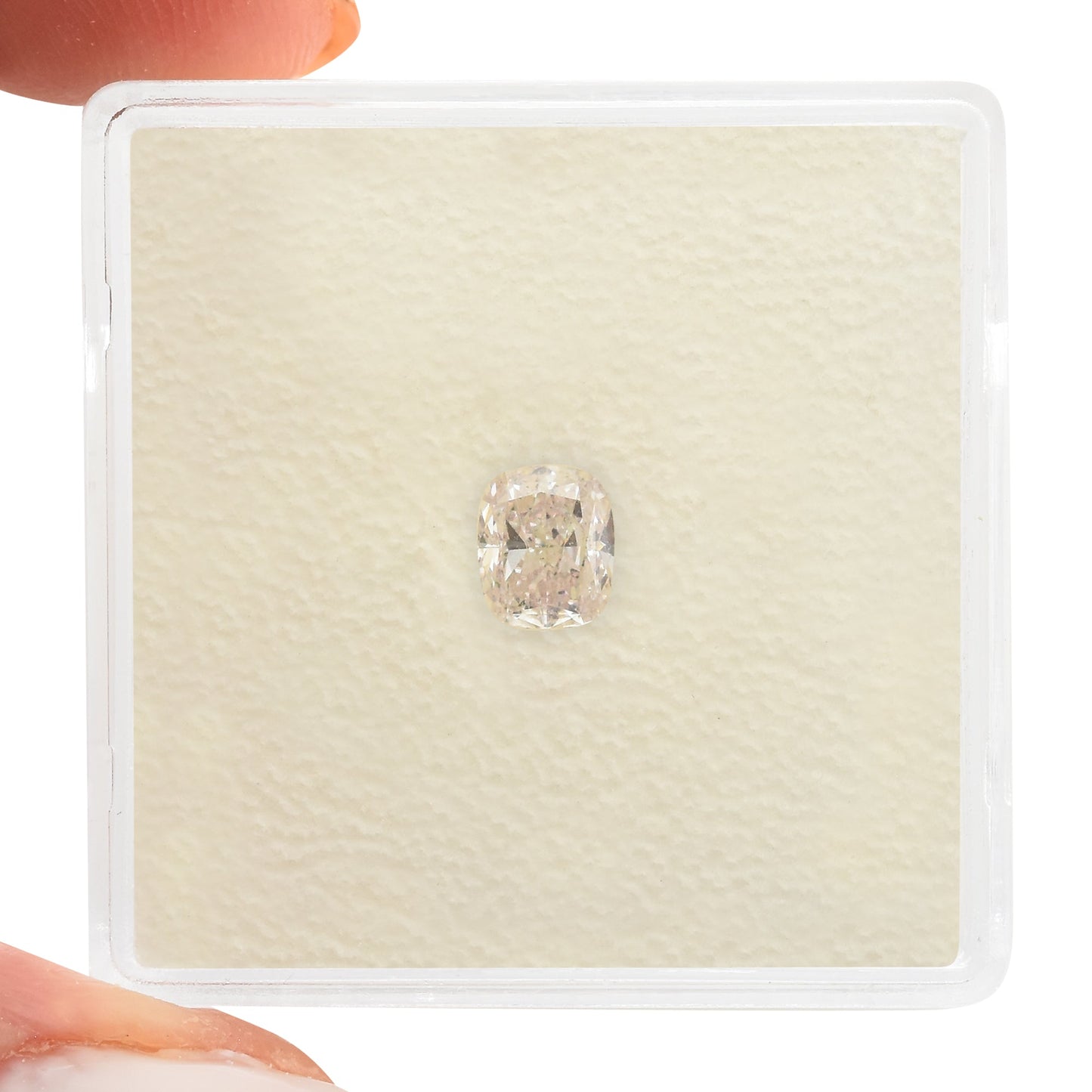 0,50 Karat sehr hellrosa Kissen-Diamant SI1 GIA