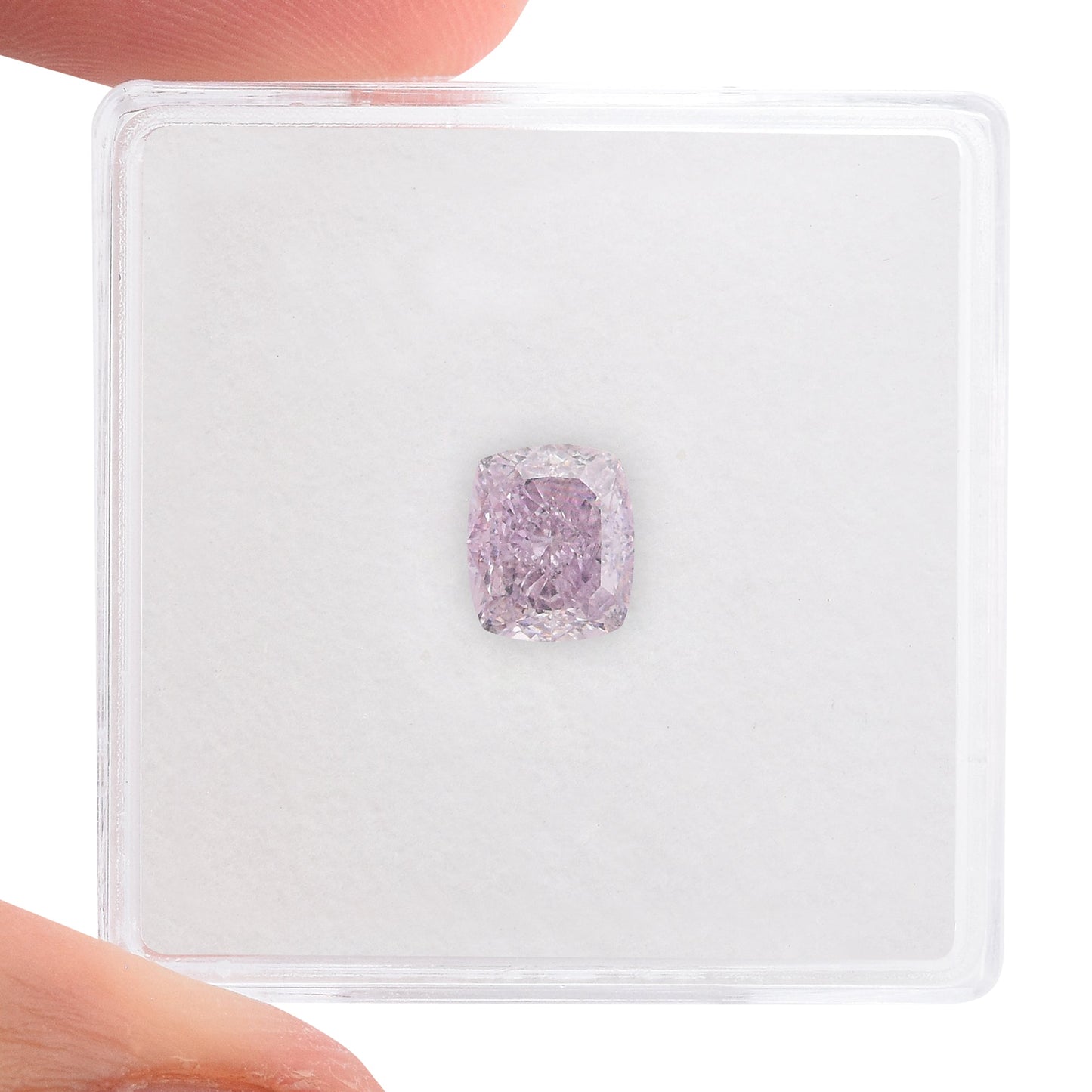 1,02 Karat Fancy Purple Pink Cushion Diamant VS2 GIA