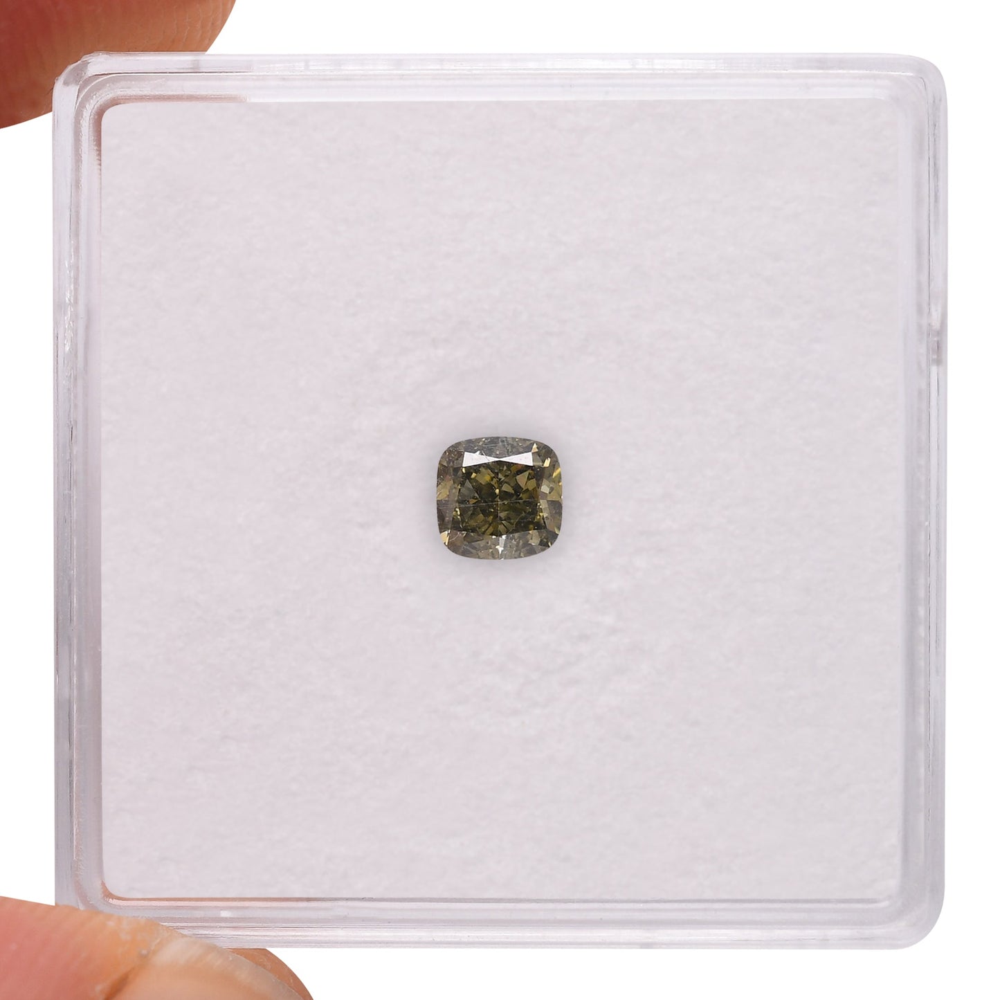 0,36 Karat Chamäleon-Kissen-Diamant VS2 GIA