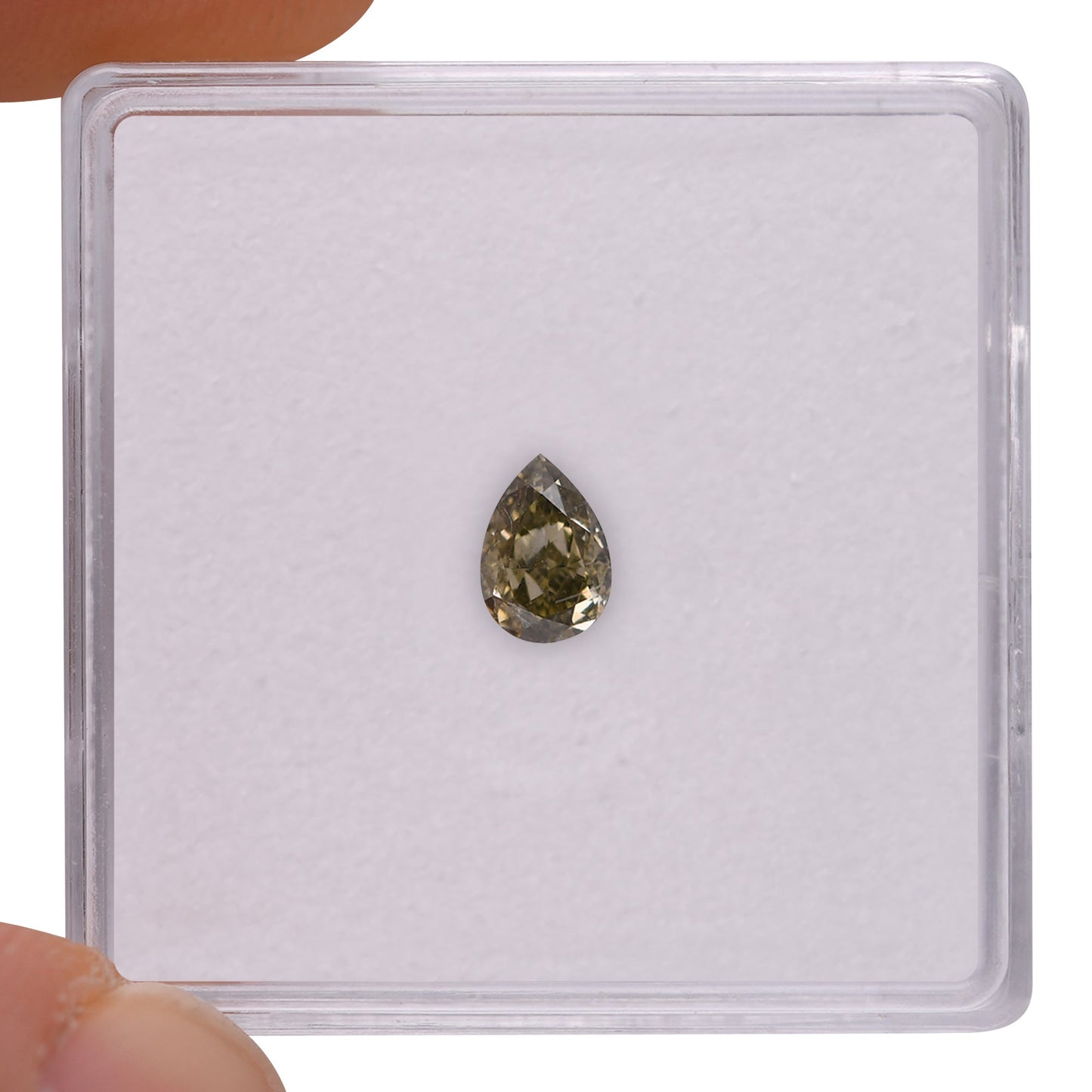 0,36 Karat Chamäleon-Birnen-Diamant I1 GIA