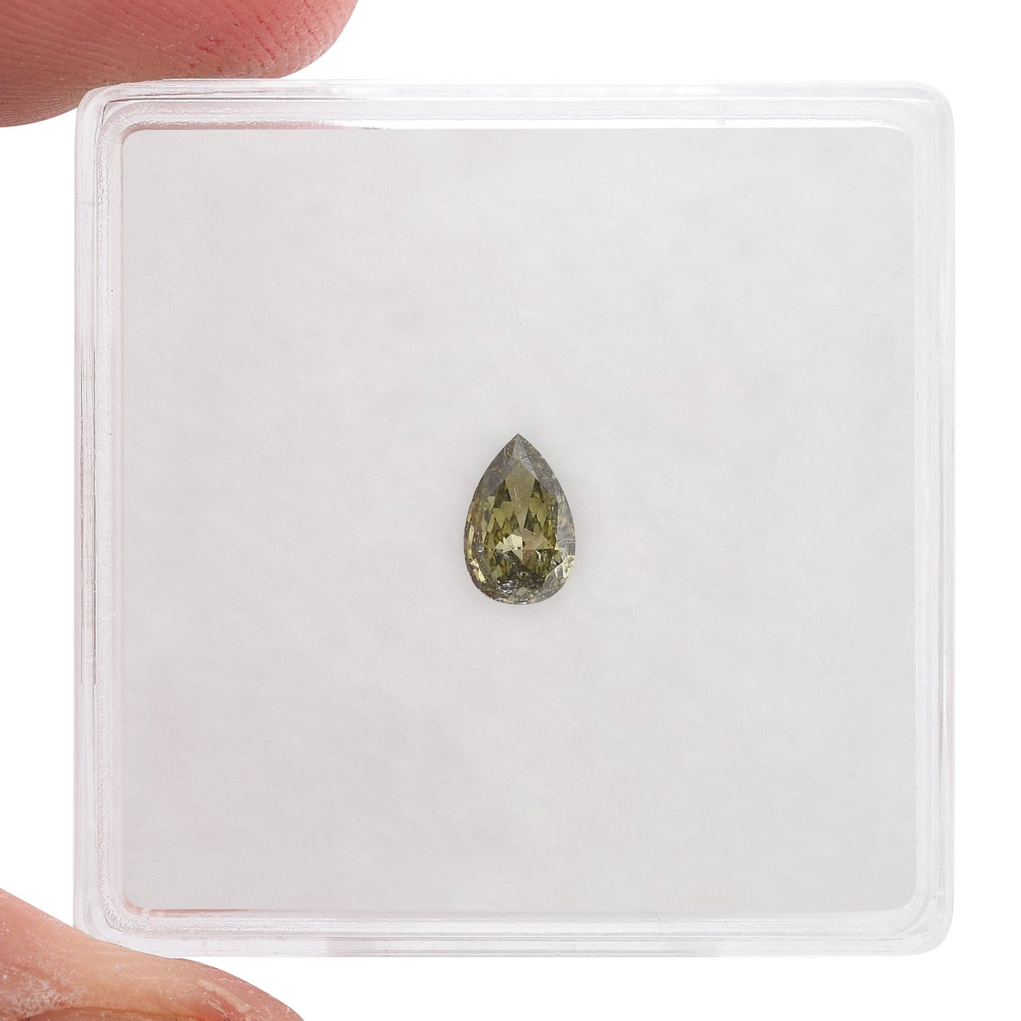 0,24 Karat Chamäleon-Birnen-Diamant (I2) GIA