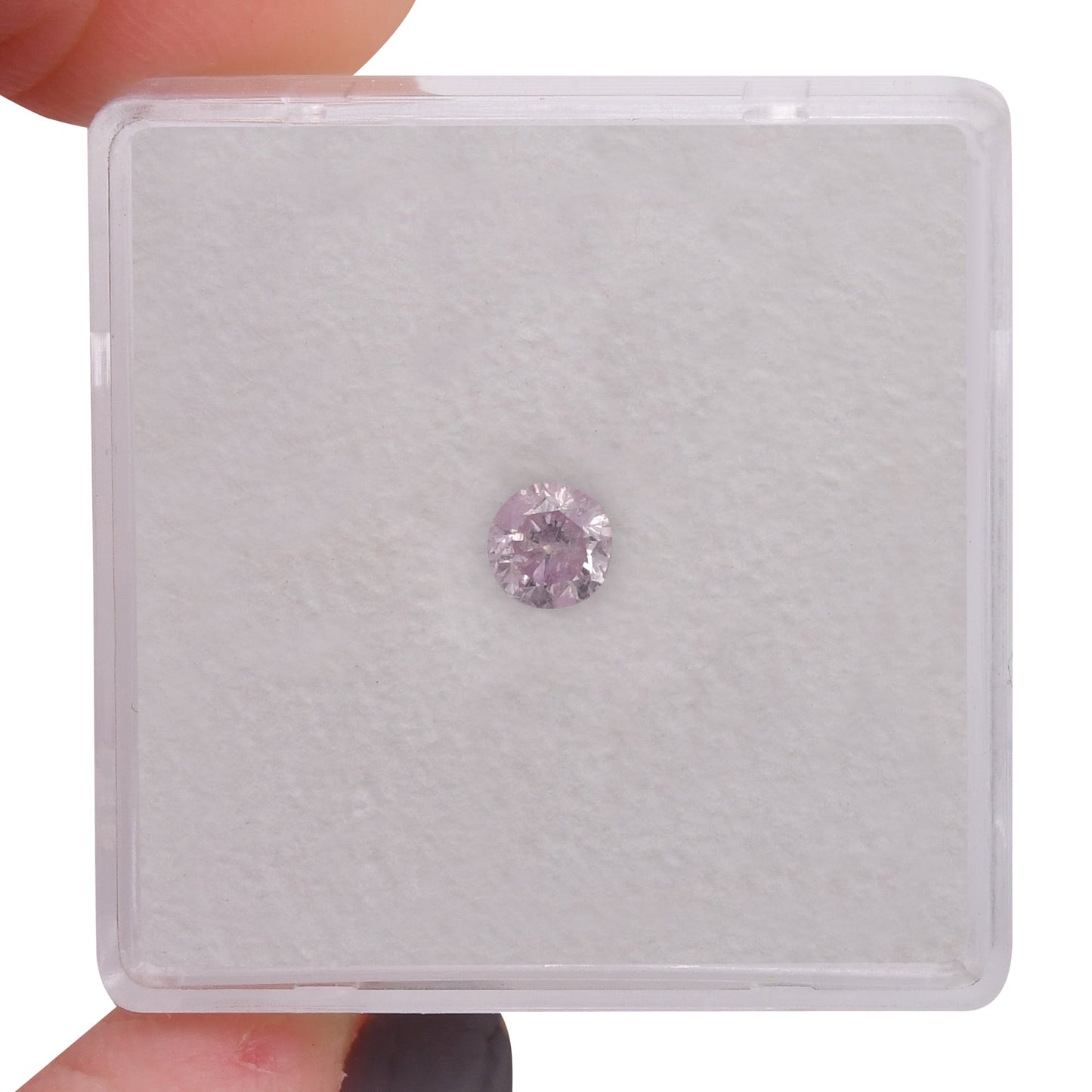 0,25 Karat Fancy Light Purplish Pink Brillant (SI2) GIA