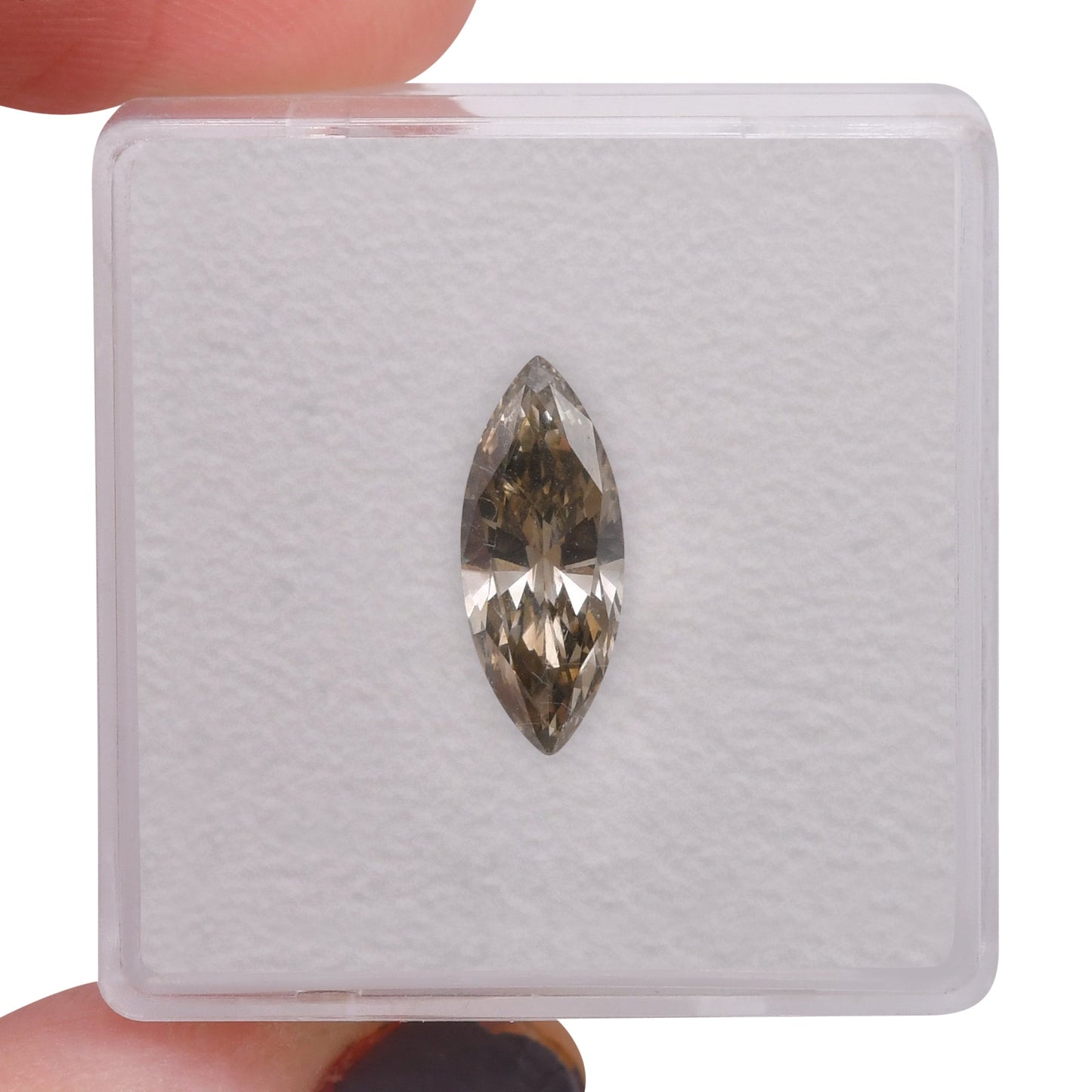 1,09 Karat Fancy Brown Greenish Yellow Marquise Diamant SI1 GIA