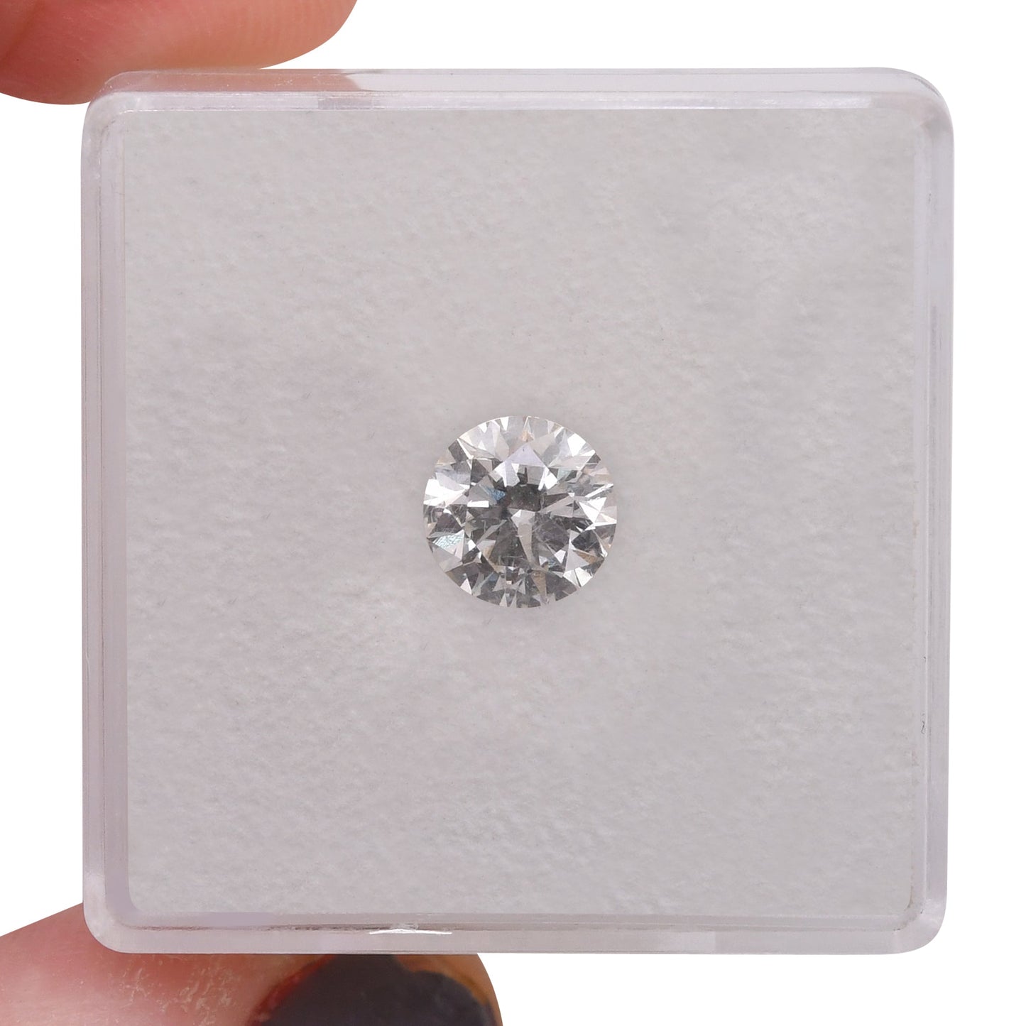0,91 Karat blassrosa-brauner, runder Brillantdiamant, VS2, GIA