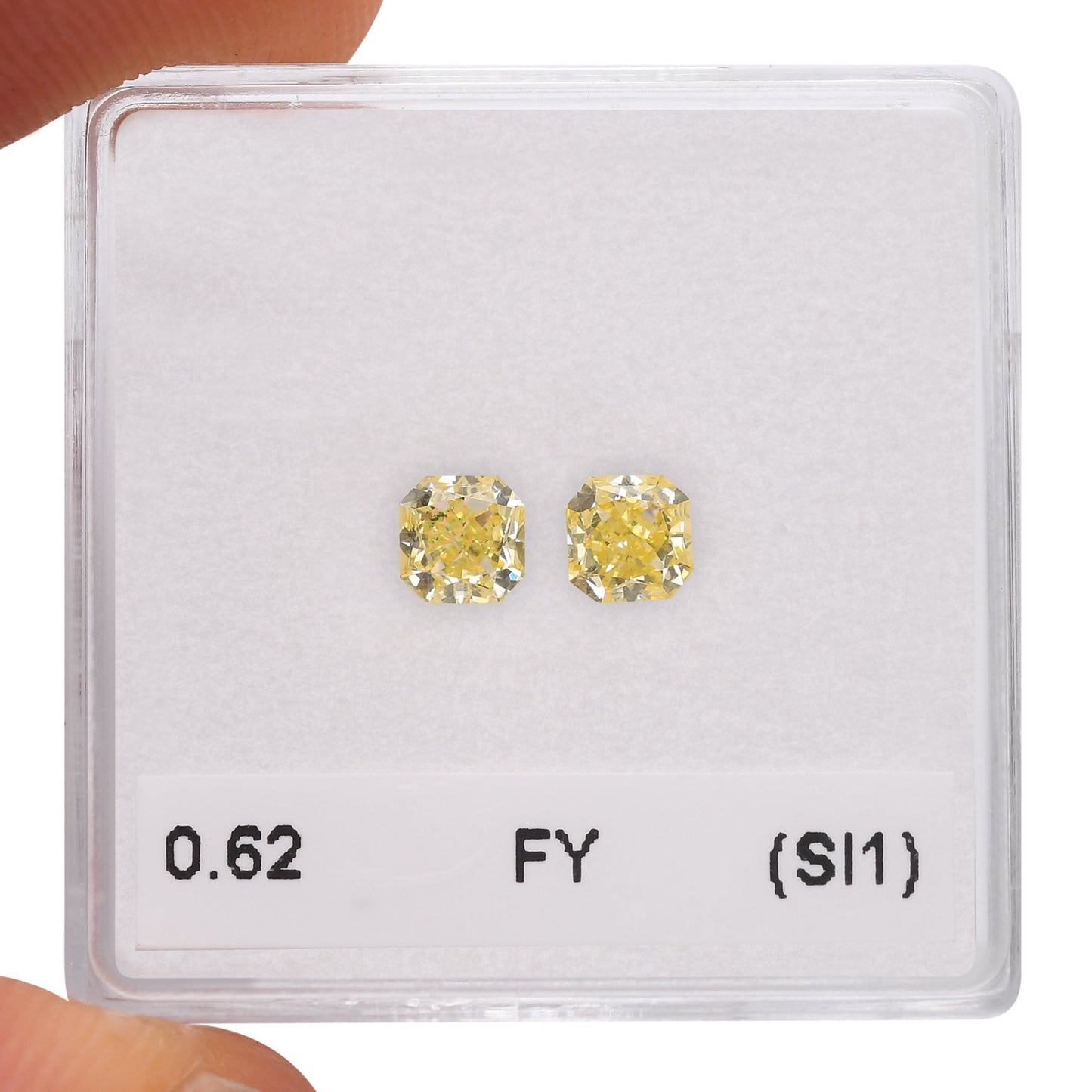 0,62 Karat Fancy Yellow Radiant Diamanten (SI1)