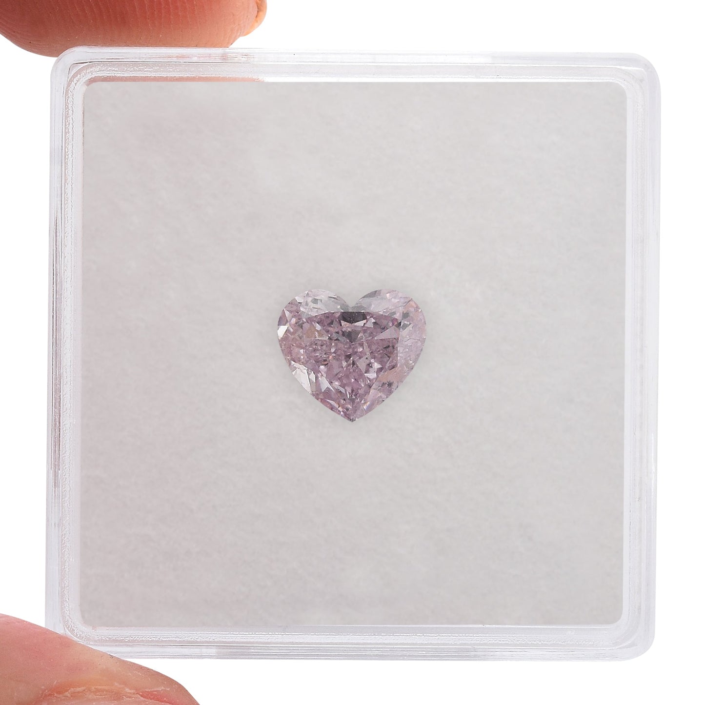 1,02 Karat Fancy Purple Pink Heart Diamant SI2 GIA