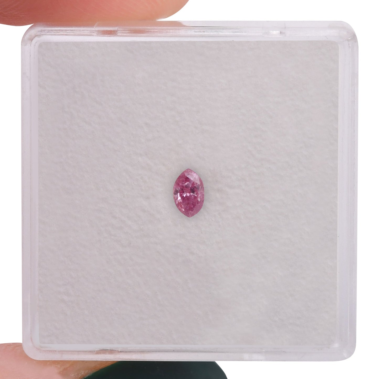 0,13 Karat Fancy Vivid Purplish Pink Marquise-Diamant (I3) GIA