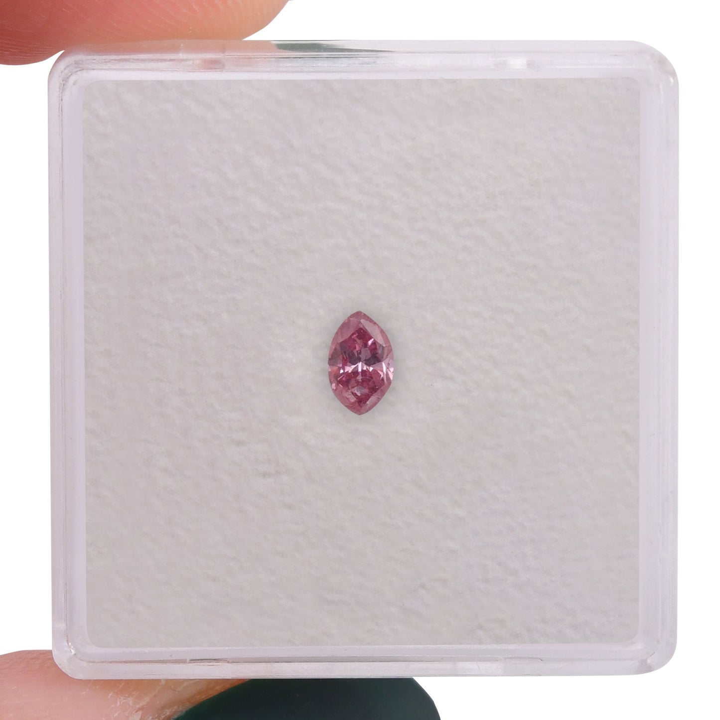 0,16 Karat Fancy Vivid Purplish Pink Marquise-Diamant (I2) GIA