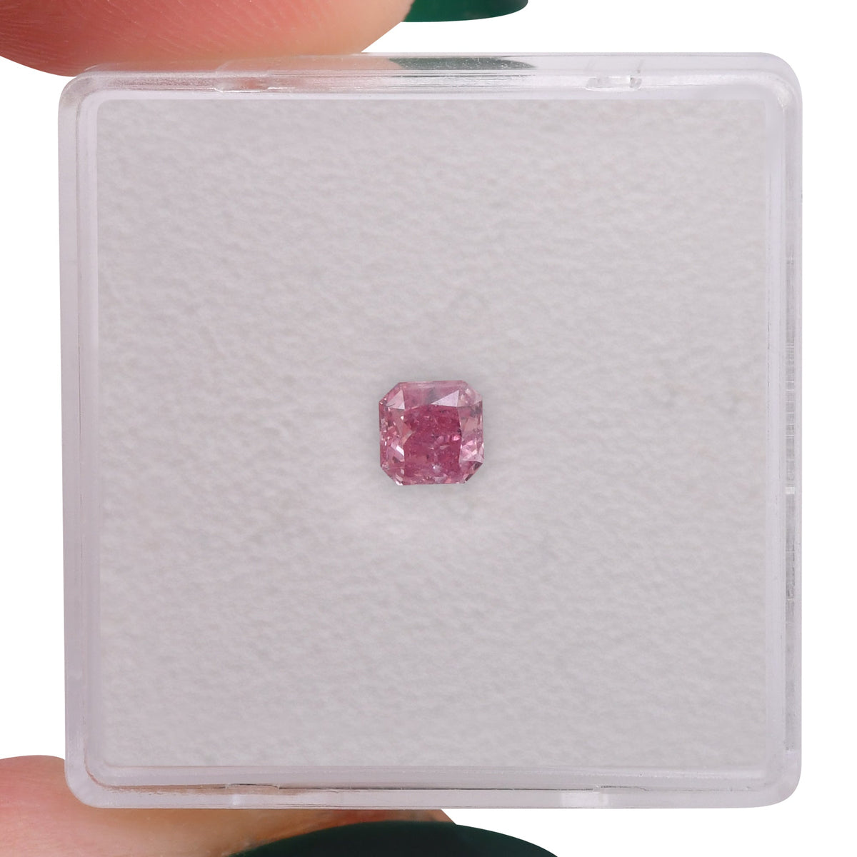 0,30 Karat Fancy Vivid Purplish Pink Radiant Argyle Diamant I2 GIA