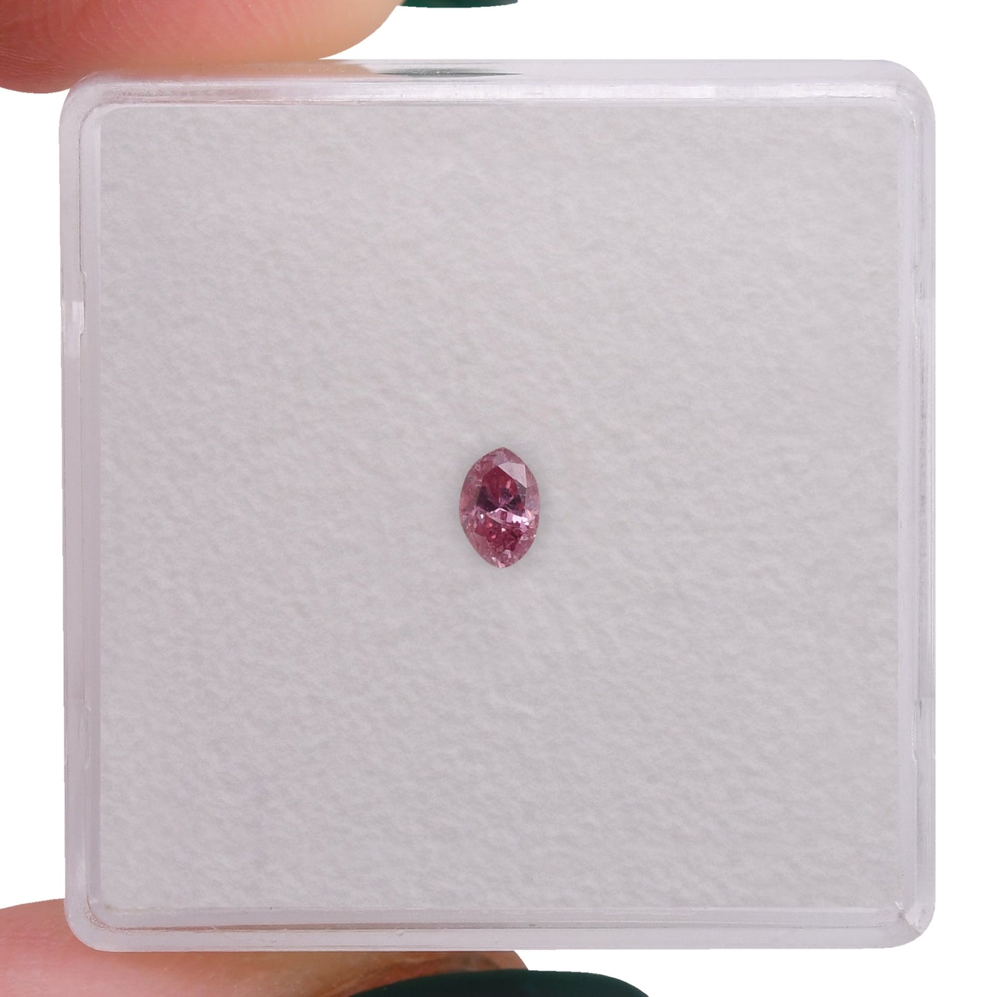 0,12 Karat Fancy Intense Purplish Pink Marquise-Diamant (I2) GIA