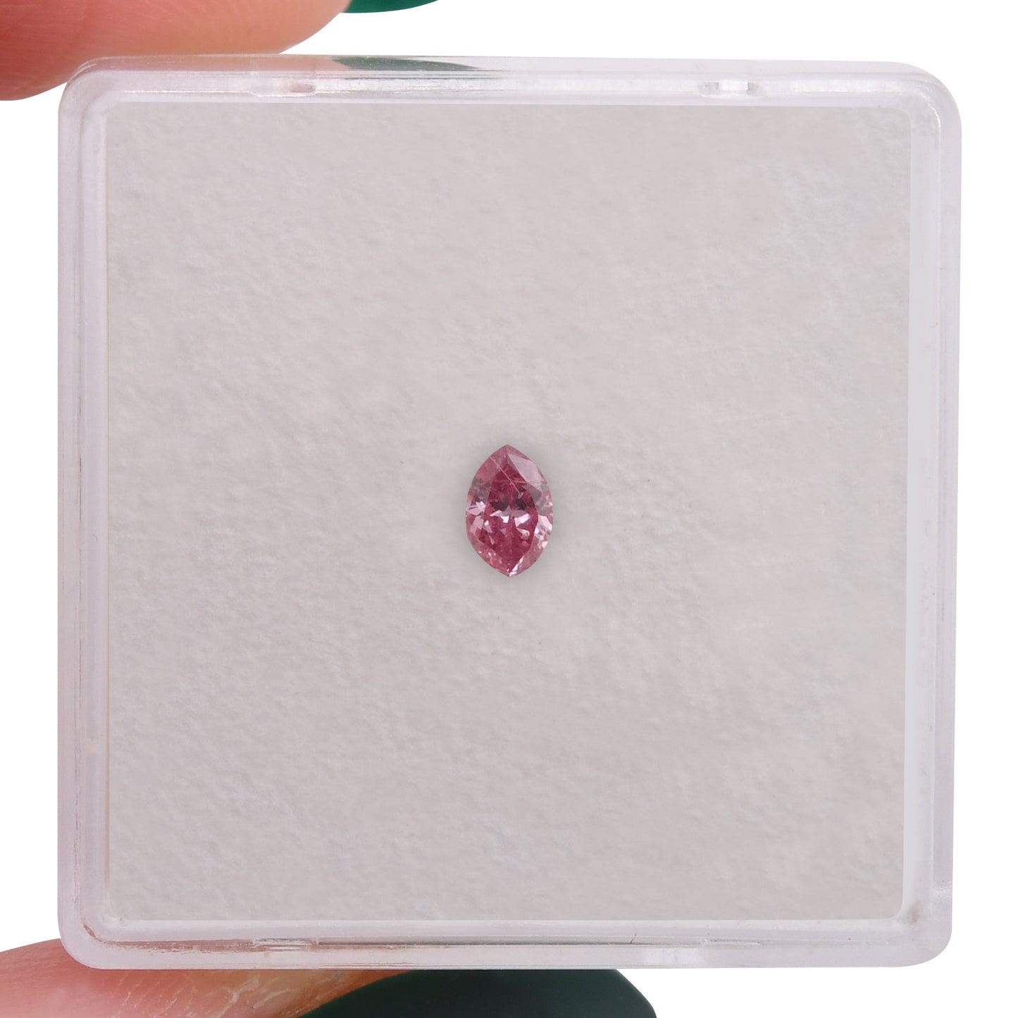 0,13 Karat Fancy Intense Purplish Pink Marquise-Diamant (I2) GIA