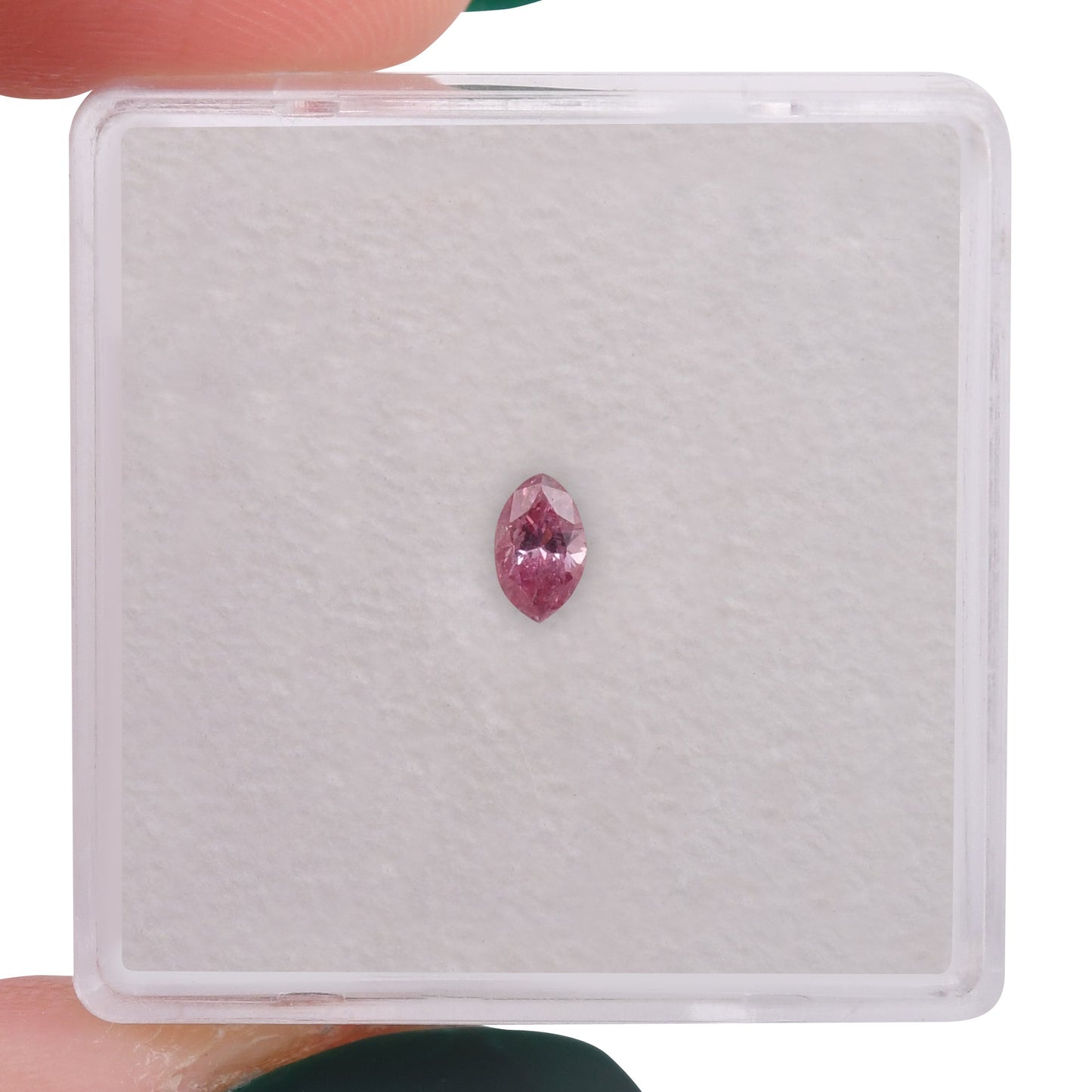 0,15 Karat Fancy Intense Purplish Pink Marquise-Diamant (I2) GIA