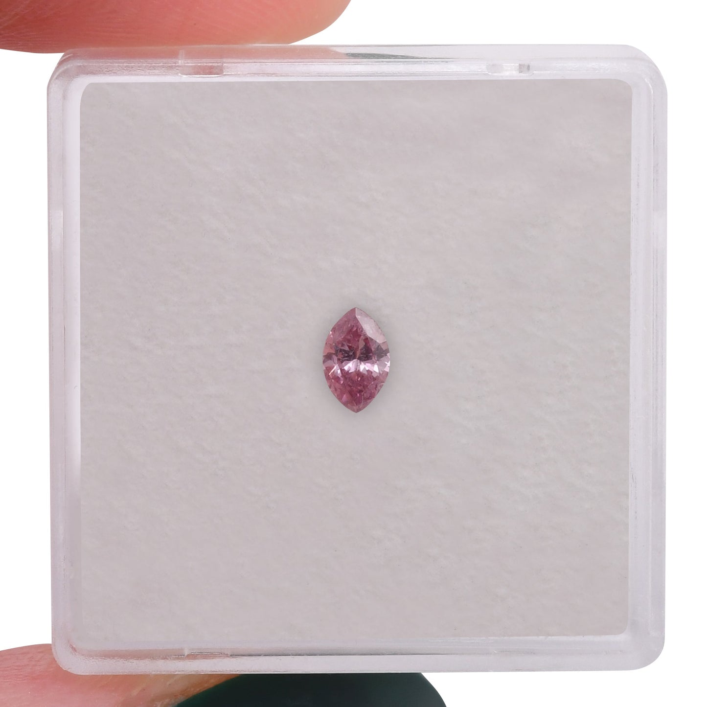 0,16 Karat Fancy Intense Purplish Pink Marquise-Diamant (I2) GIA