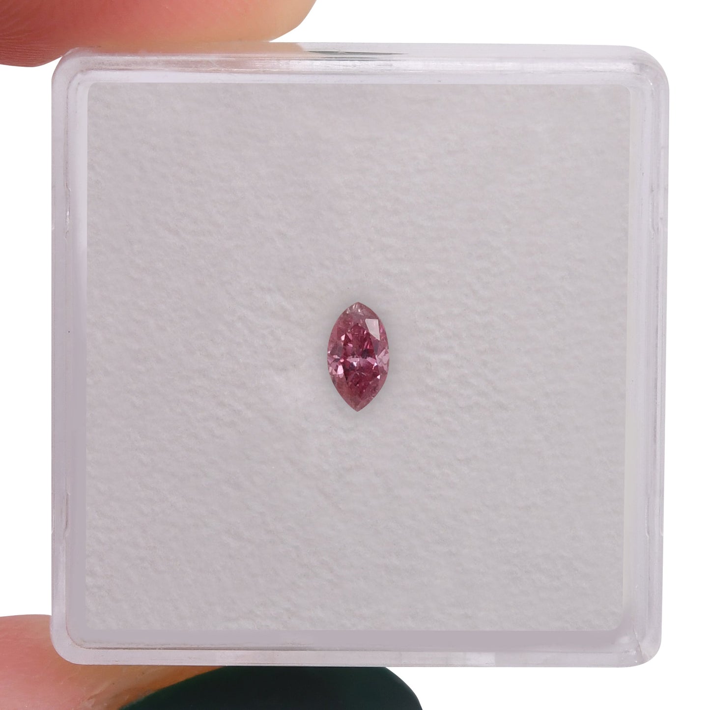 0,18 Karat Fancy Intense Purplish Pink Marquise-Diamant (I2) GIA