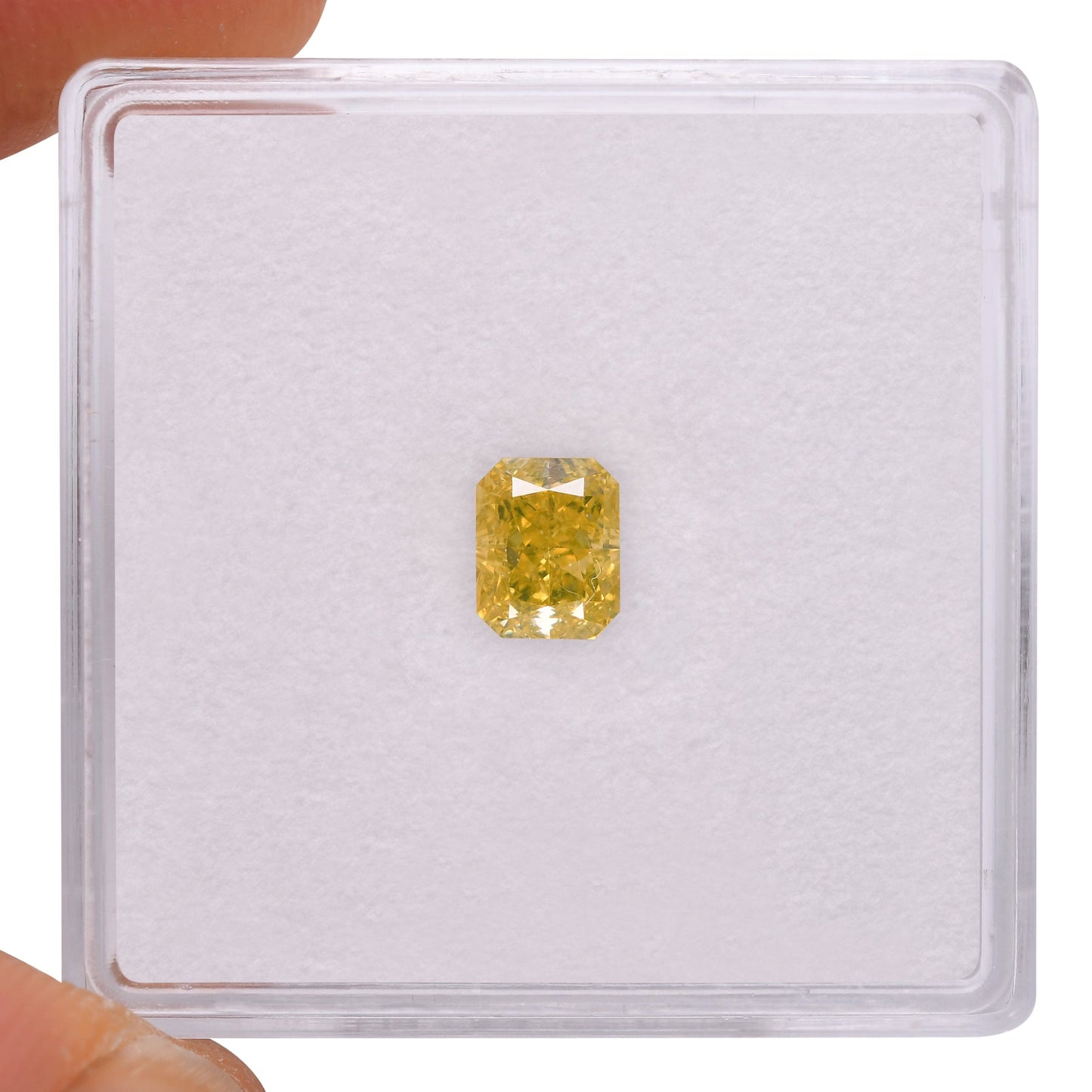 0,62 Karat Fancy Intense Yellow Radiant VS2 GIA