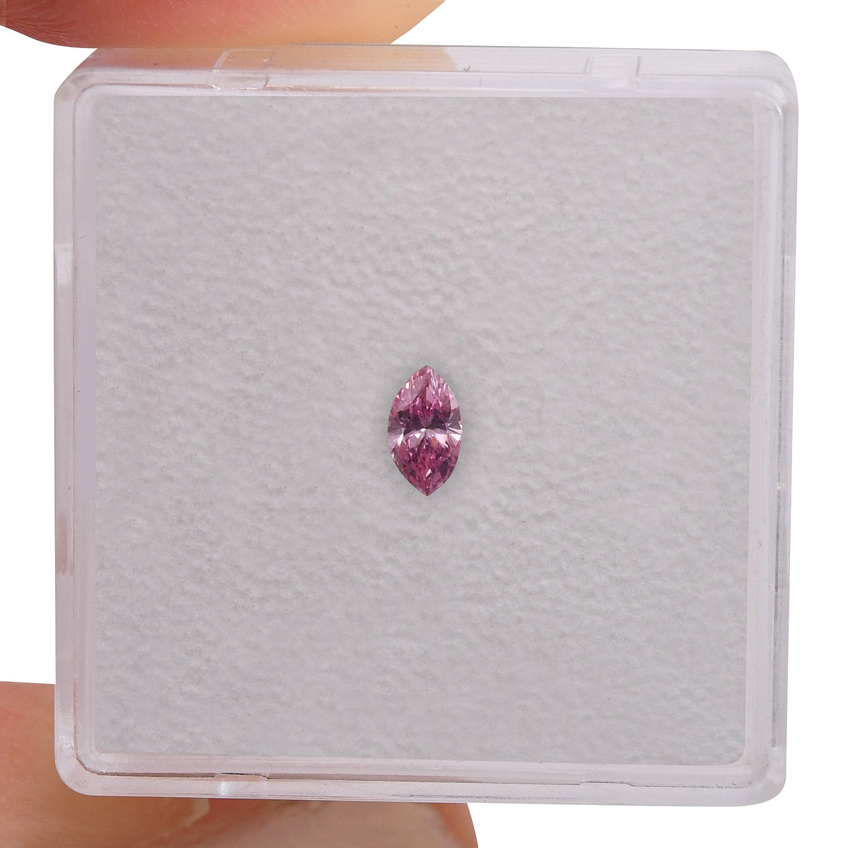 0,14 Karat Fancy Intense Purplish Pink Marquise-Diamant (SI2) GIA