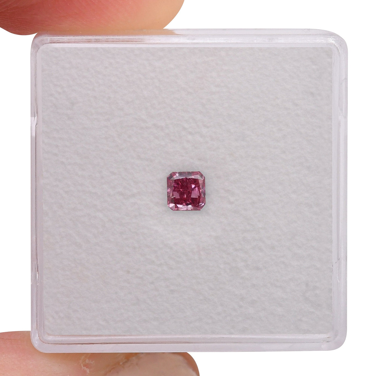 0,22 Karat Fancy Vivid Purplish Pink Radiant Argyle Diamant SI2 GIA