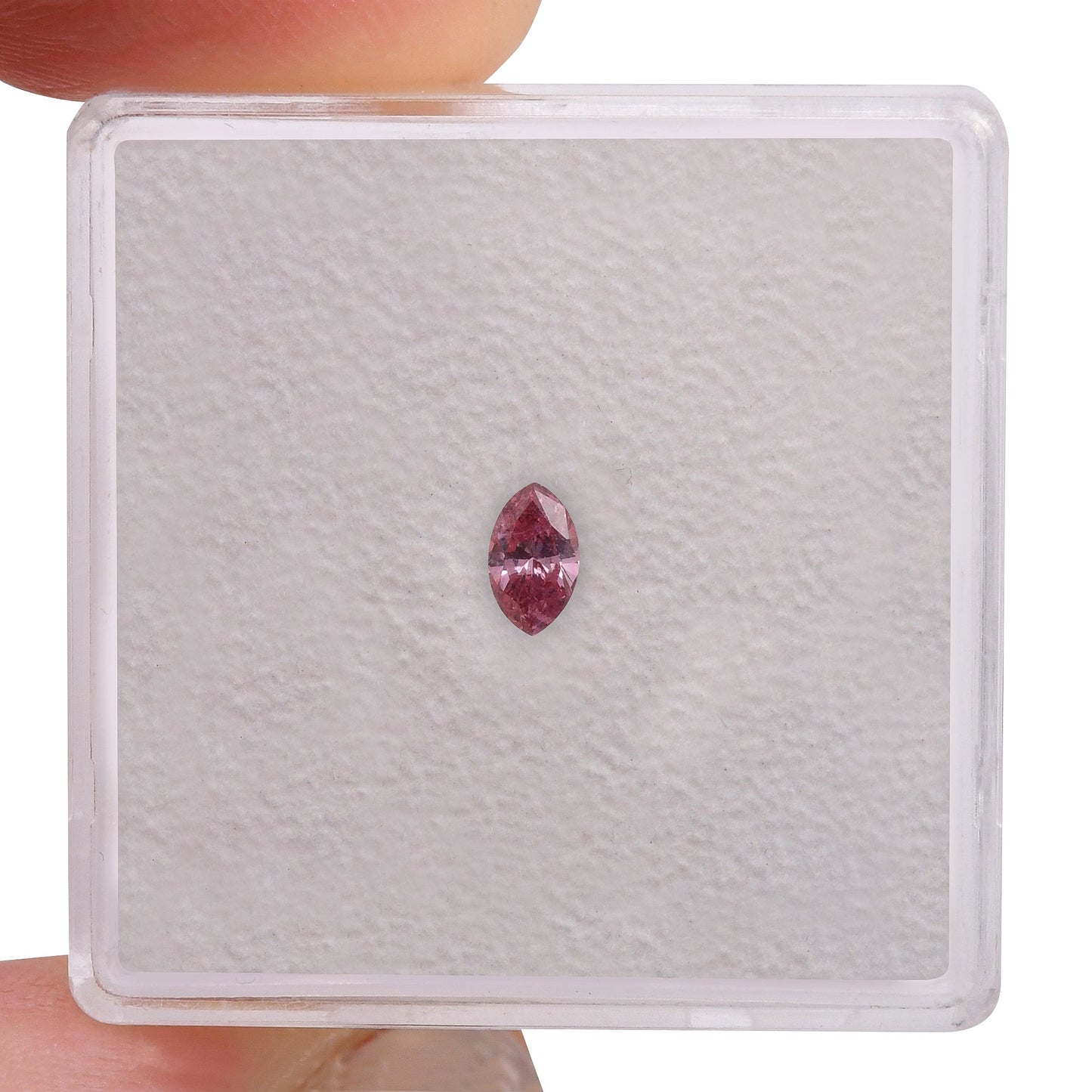 0,14 Karat Fancy Vivid Pink Marquise-Diamant (I1) GIA